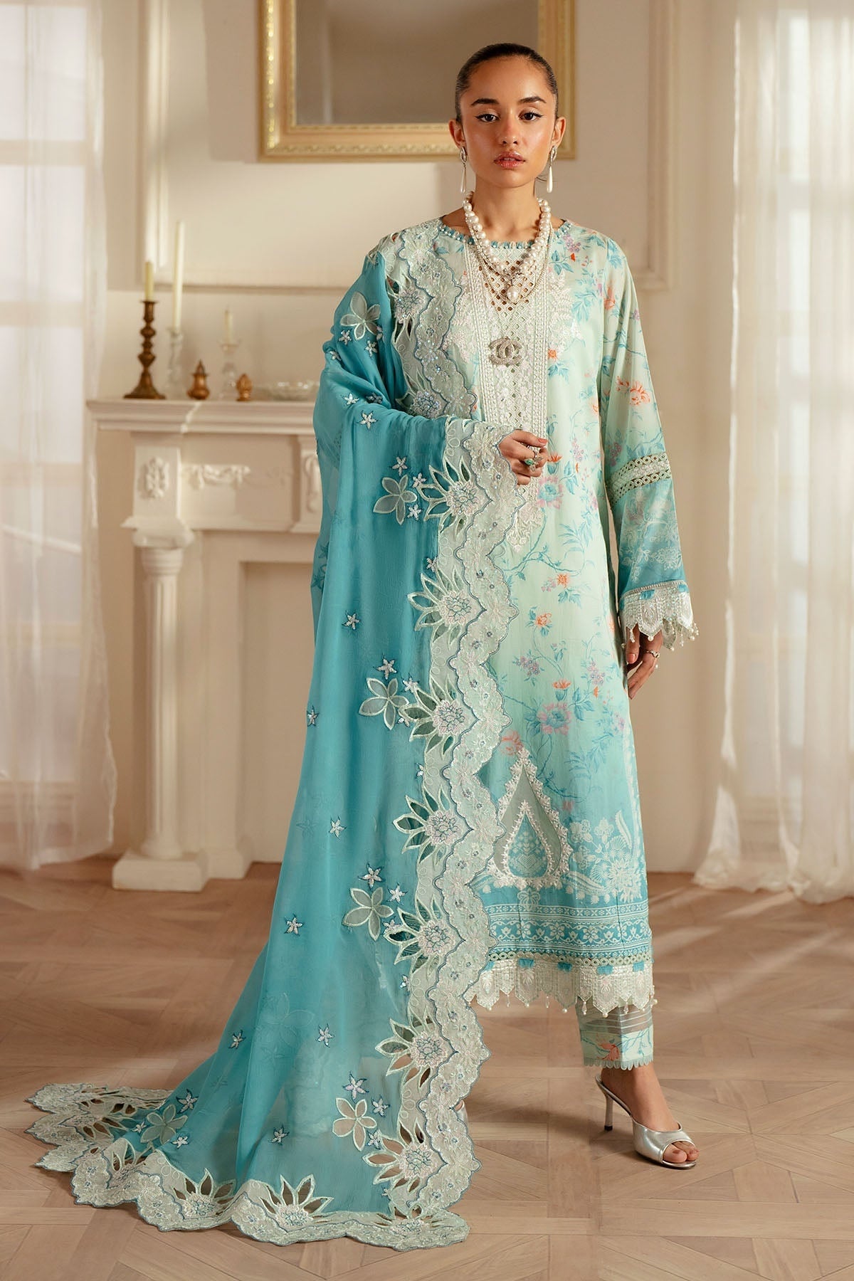 NUREH FEYA EID EDIT LAWN EMBROIDERED 2025