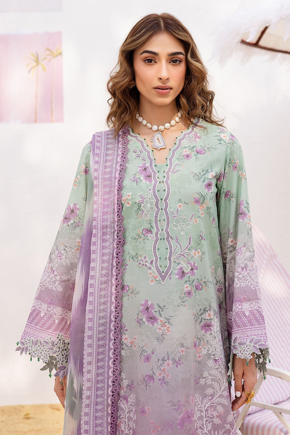 NUREH GARDENIA LAWN EMBROIDERED COLLECTION 2025