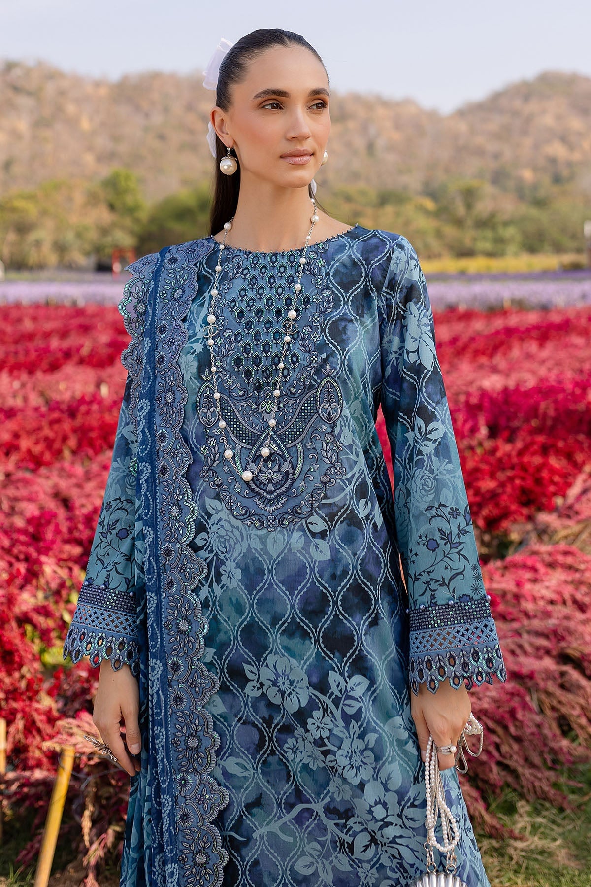 NUREH BLOOM LAWN PRINTED EMBROIDERED COLLECTION 2025