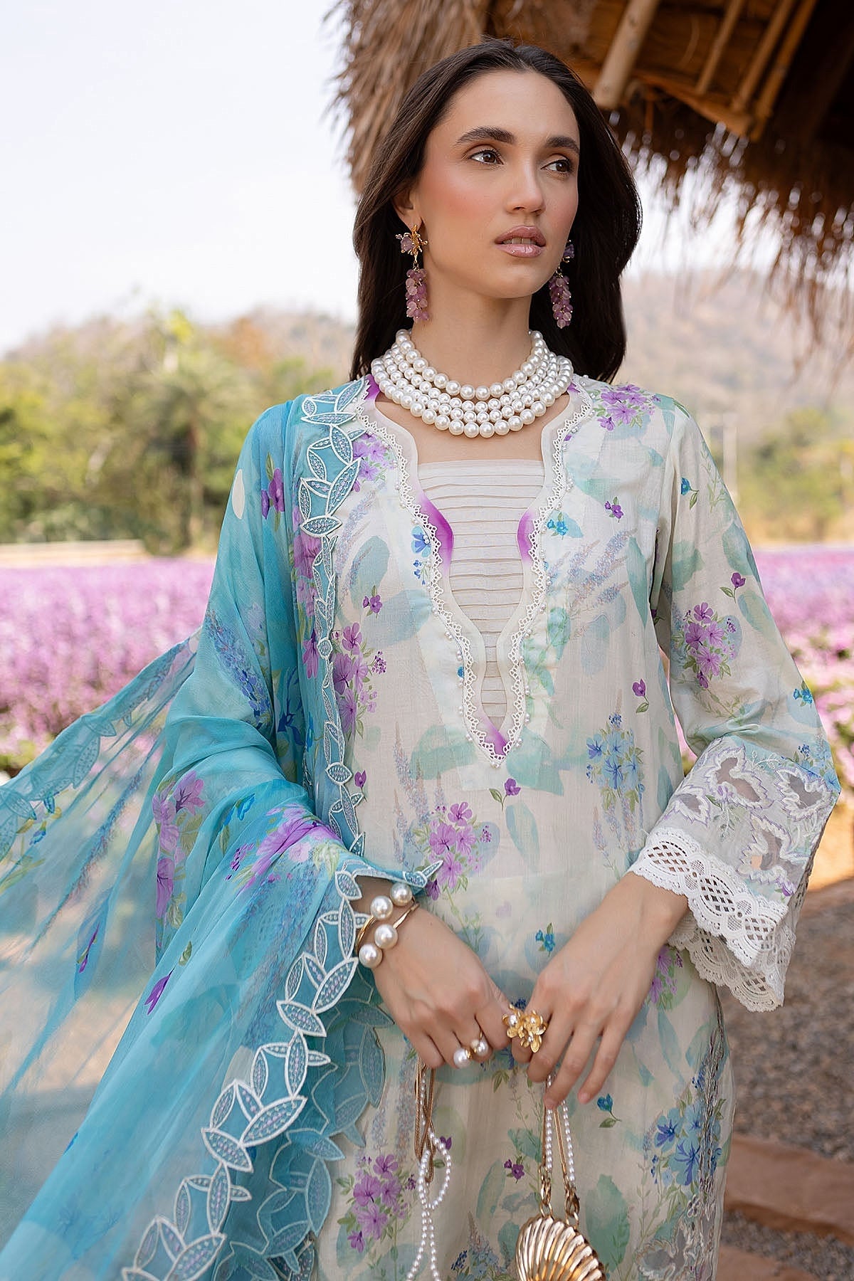 NUREH BLOOM LAWN PRINTED EMBROIDERED COLLECTION 2025