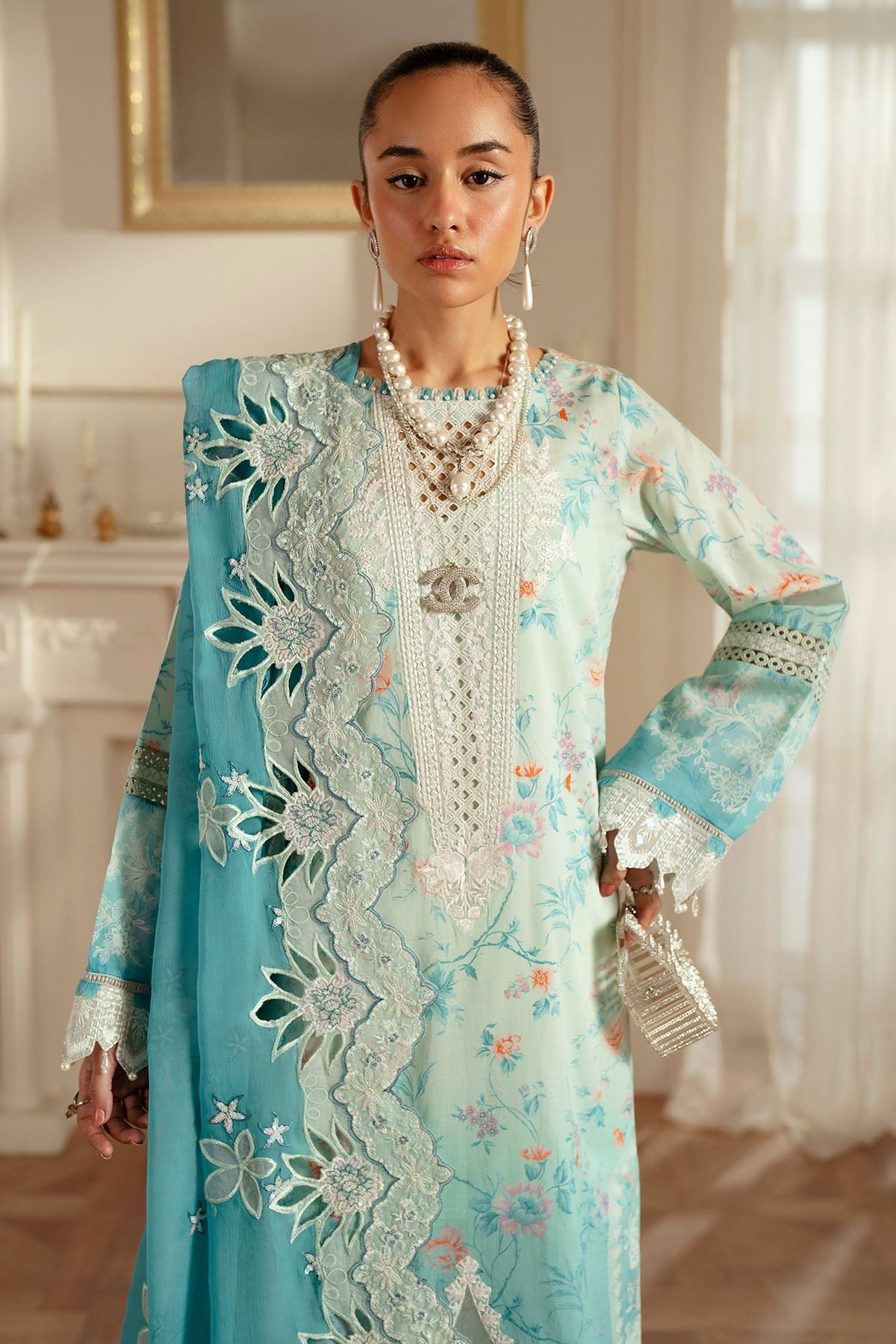 NUREH FEYA EID EDIT LAWN EMBROIDERED 2025