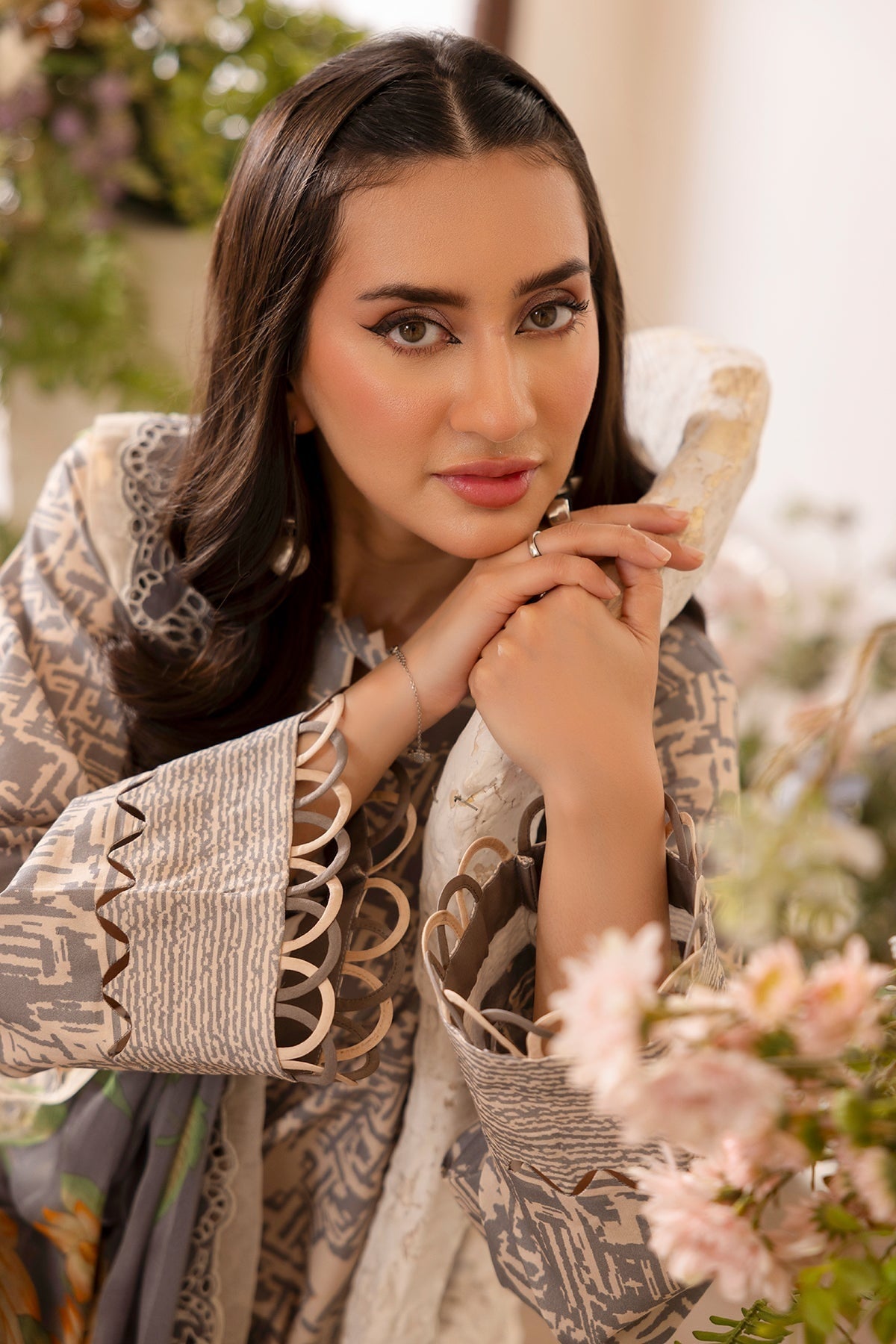 CHARIZMA BASICS EMBROIDERED LAWN WITH EMBROIDERED LAWN DUPATTA 2025