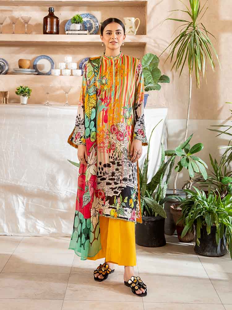 POP GUL BY BRENISH THREE PIECE LAWN COLLECTION 2025