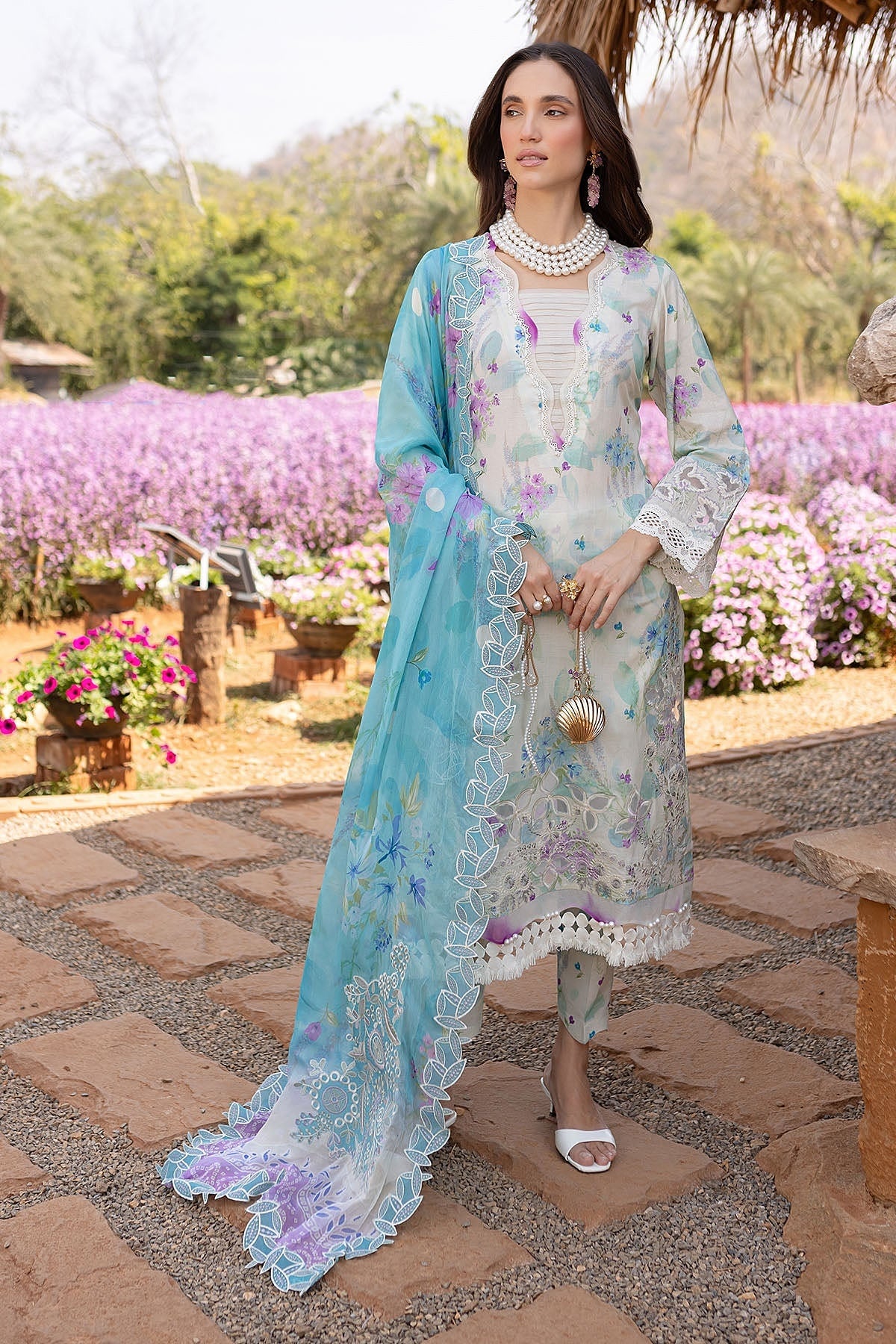 NUREH BLOOM LAWN PRINTED EMBROIDERED COLLECTION 2025