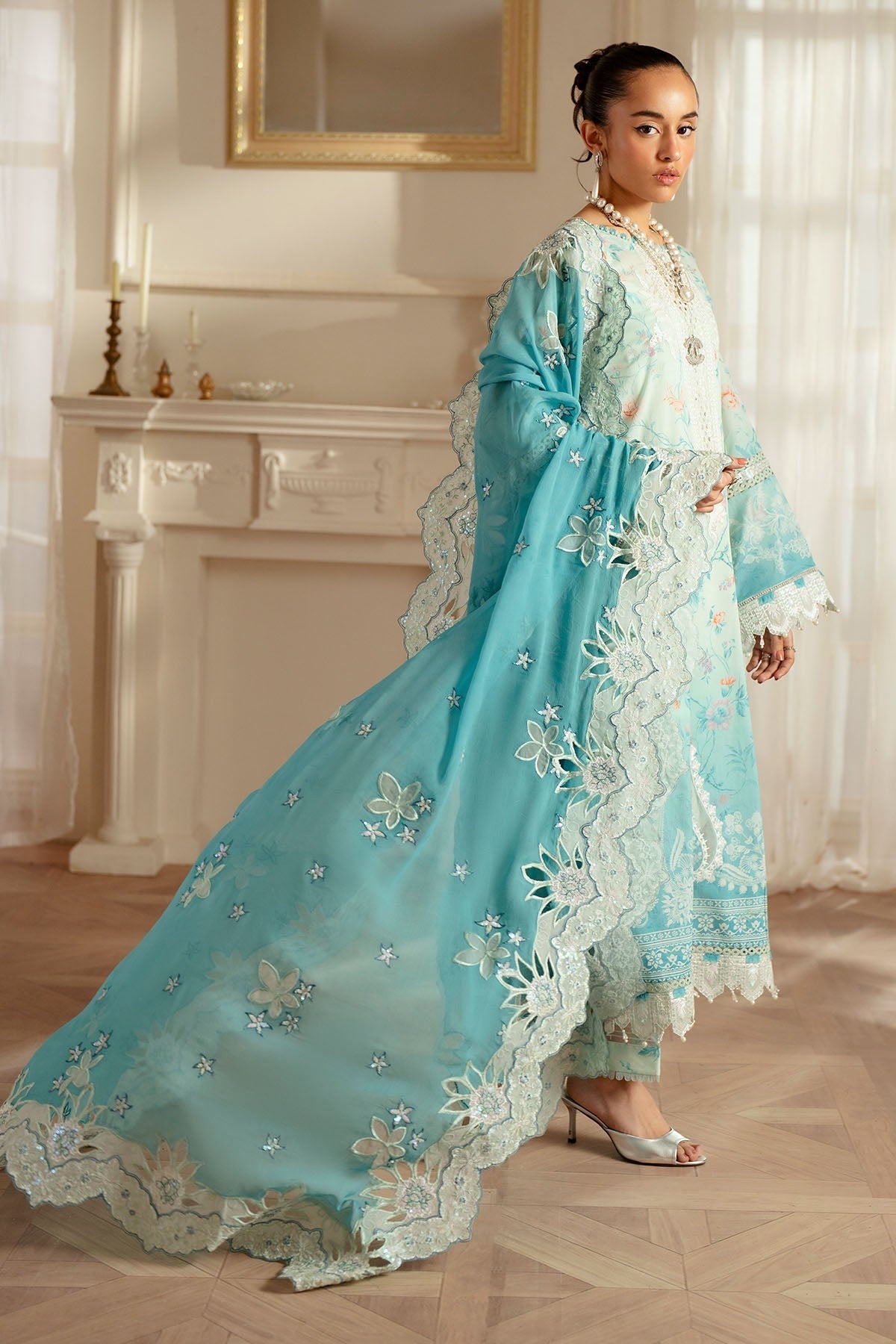 NUREH FEYA EID EDIT LAWN EMBROIDERED 2025