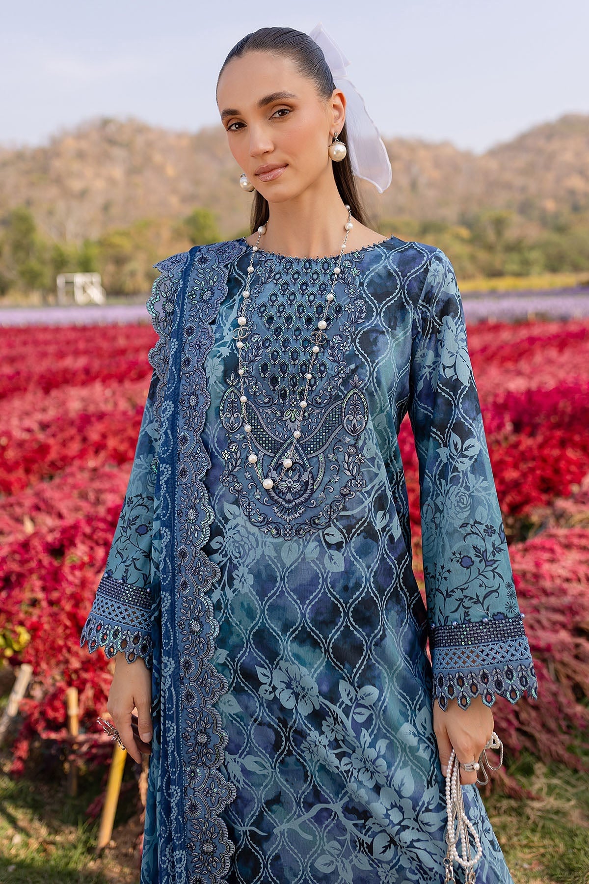 NUREH BLOOM LAWN PRINTED EMBROIDERED COLLECTION 2025
