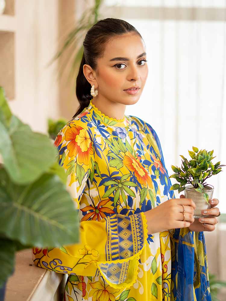 POP GUL BY BRENISH THREE PIECE LAWN COLLECTION 2025