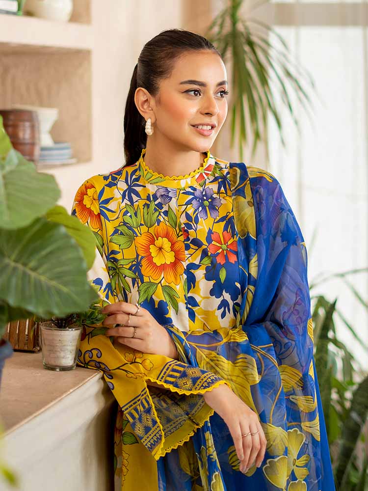 POP GUL BY BRENISH THREE PIECE LAWN COLLECTION 2025