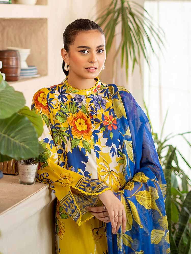 POP GUL BY BRENISH THREE PIECE LAWN COLLECTION 2025