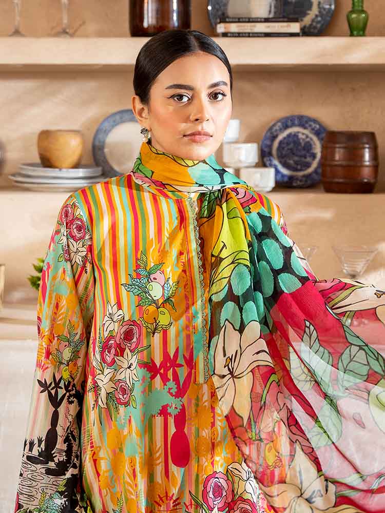 POP GUL BY BRENISH THREE PIECE LAWN COLLECTION 2025