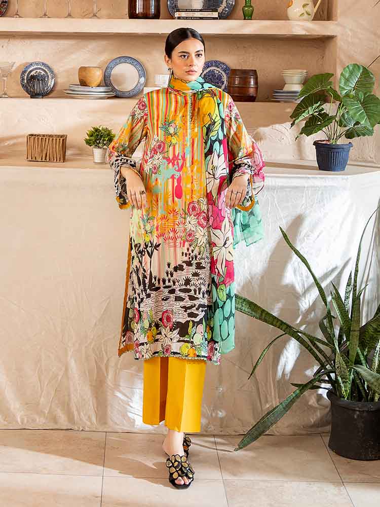 POP GUL BY BRENISH THREE PIECE LAWN COLLECTION 2025