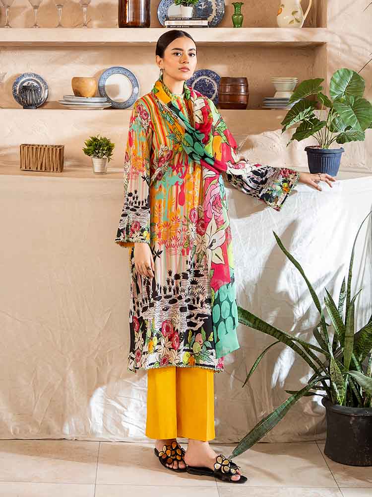 POP GUL BY BRENISH THREE PIECE LAWN COLLECTION 2025