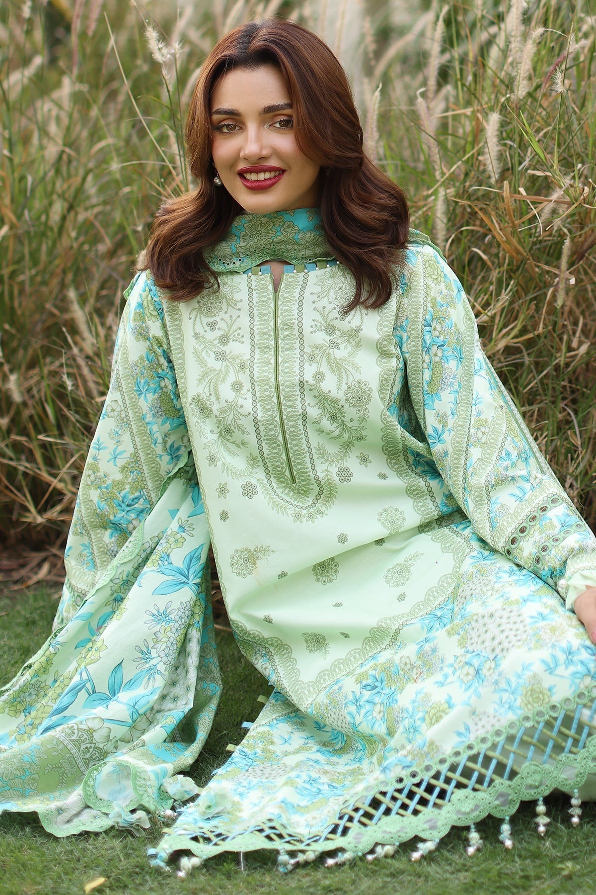 CHARIZMA BASICS EMBROIDERED LAWN WITH EMBROIDERED LAWN DUPATTA 2025