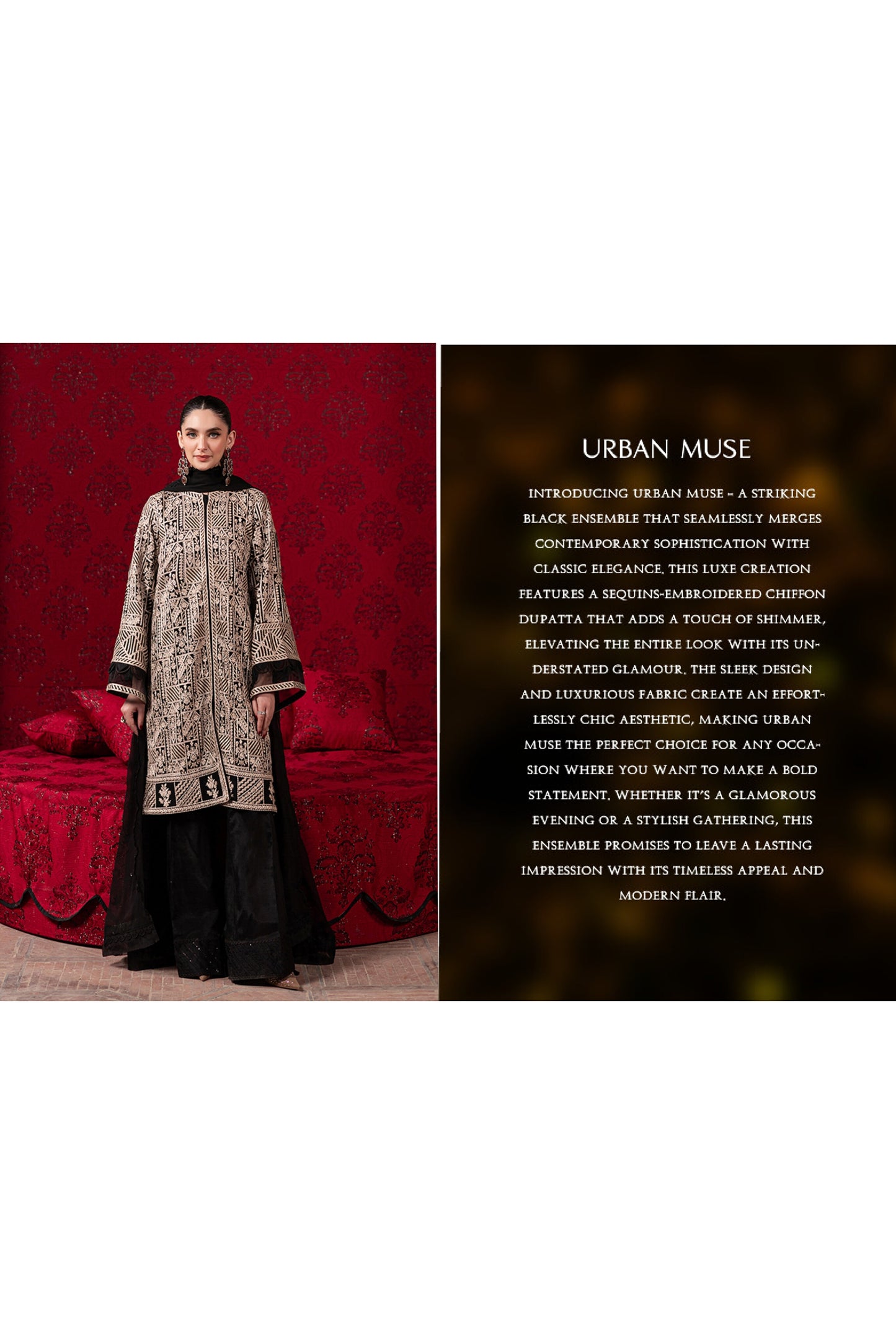 AZURE MAYA ALI LUXE EMBROIDERED CHIFFON COLLECTION 2025