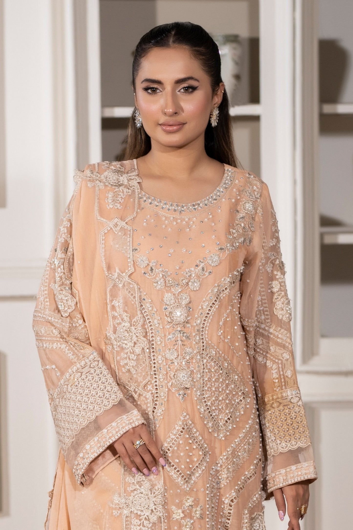 MAHAJBEEN EMBROIDERED CHIFFON SEMI STITCHED COLLECTION 2025