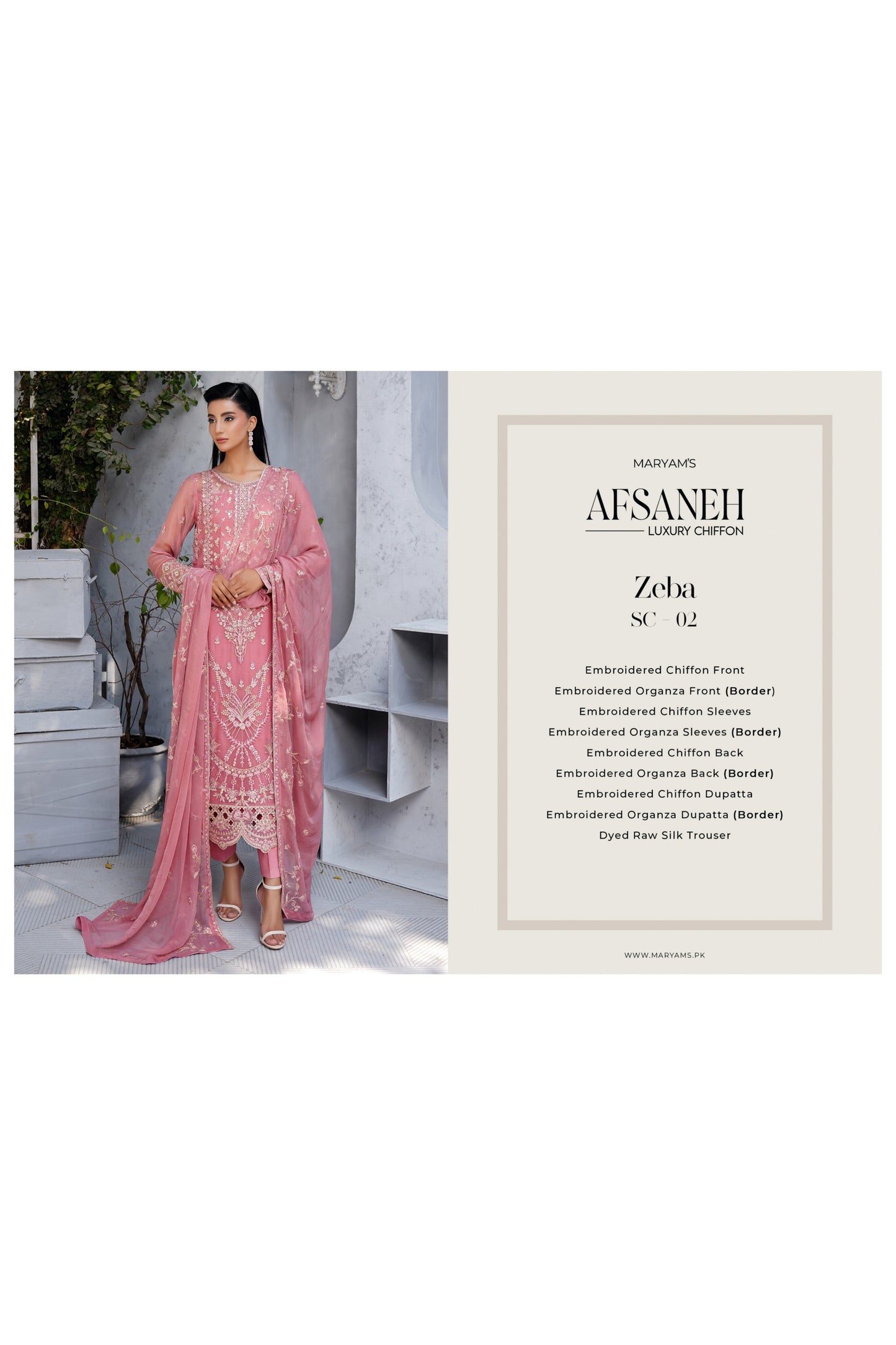 MARYAMS AFSANEH LUXURY CHIFFON 2025