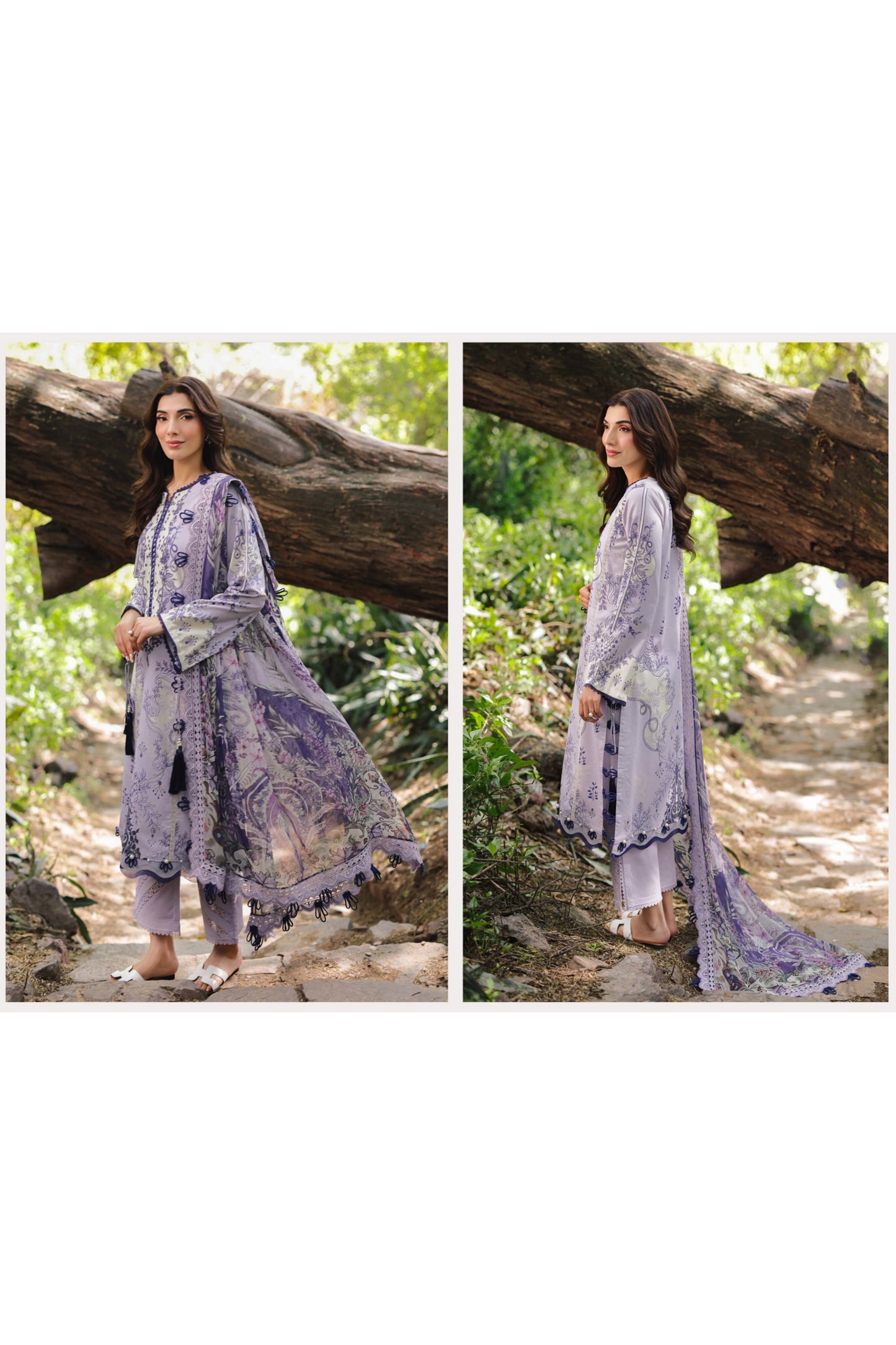 JADE URBANE DIGITAL LAWN CHIFFON DUPATTA SS 25