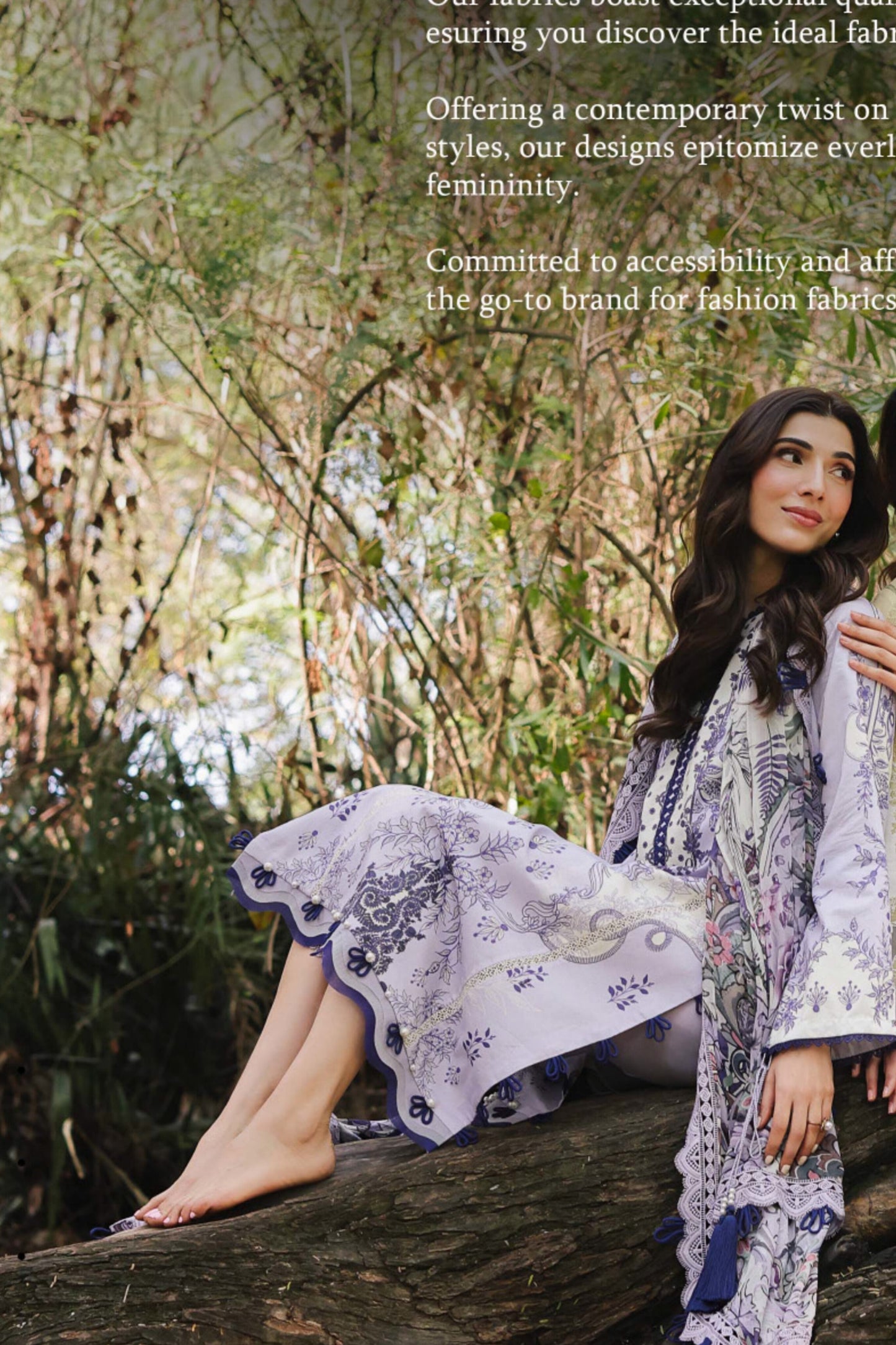 JADE URBANE DIGITAL LAWN CHIFFON DUPATTA SS 25