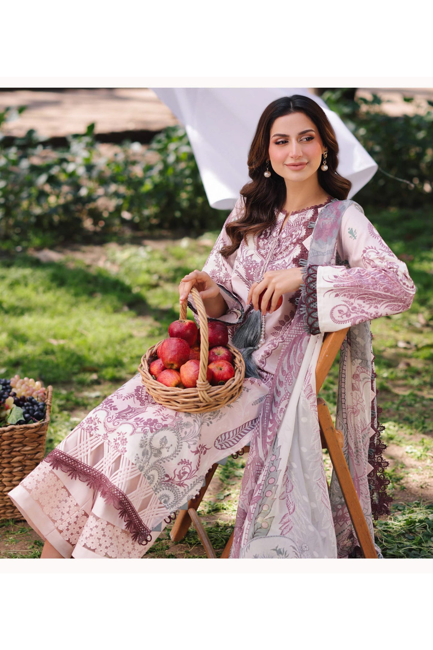 JADE URBANE DIGITAL LAWN CHIFFON DUPATTA SS 25