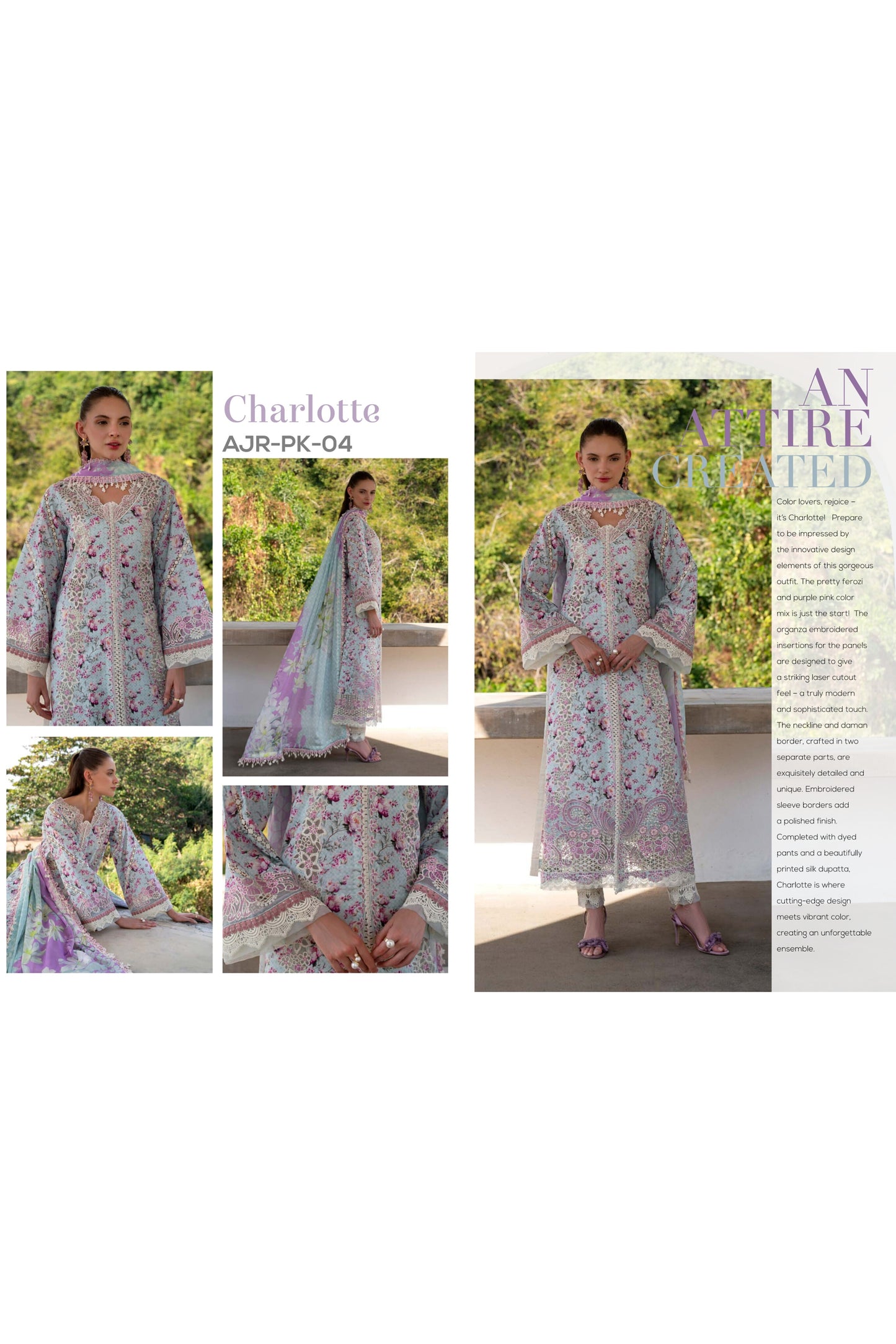 ALIF AJR PRITKARI LAWN EMBROIDERED 2025
