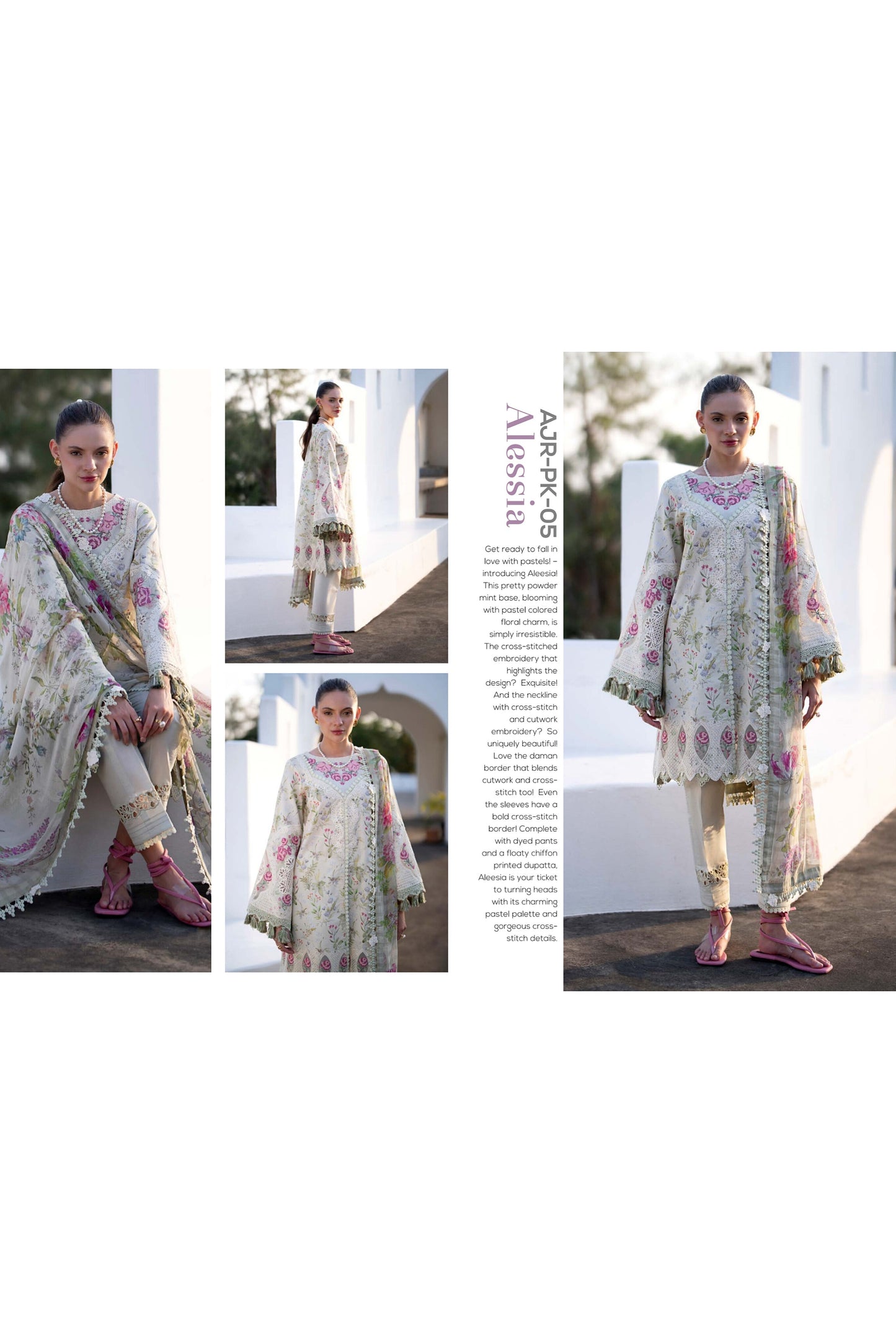 ALIF AJR PRITKARI LAWN EMBROIDERED 2025
