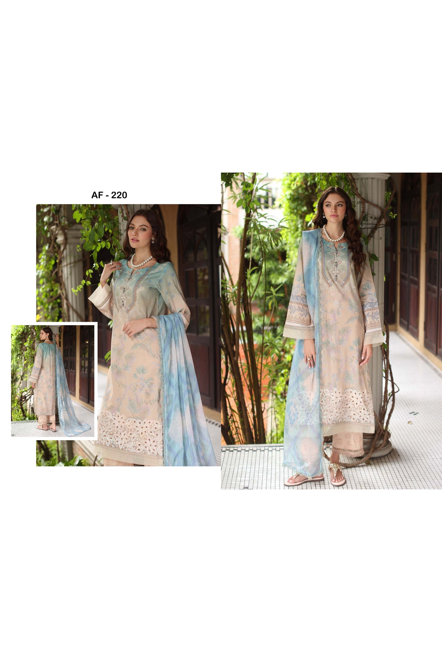 AAFREEN BY RIAZ ARTS CHIKANKARI EMBROIDERED LAWN 2025