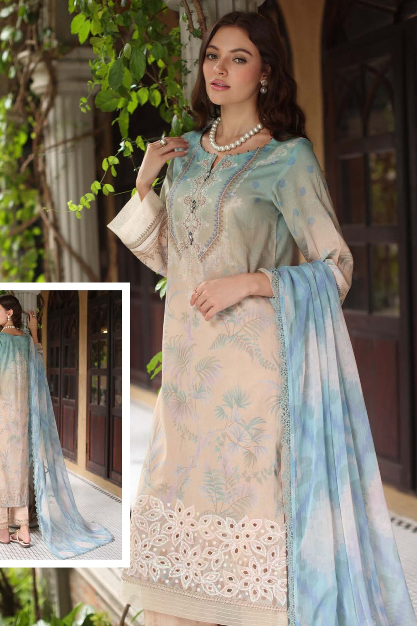 AAFREEN BY RIAZ ARTS CHIKANKARI EMBROIDERED LAWN 2025