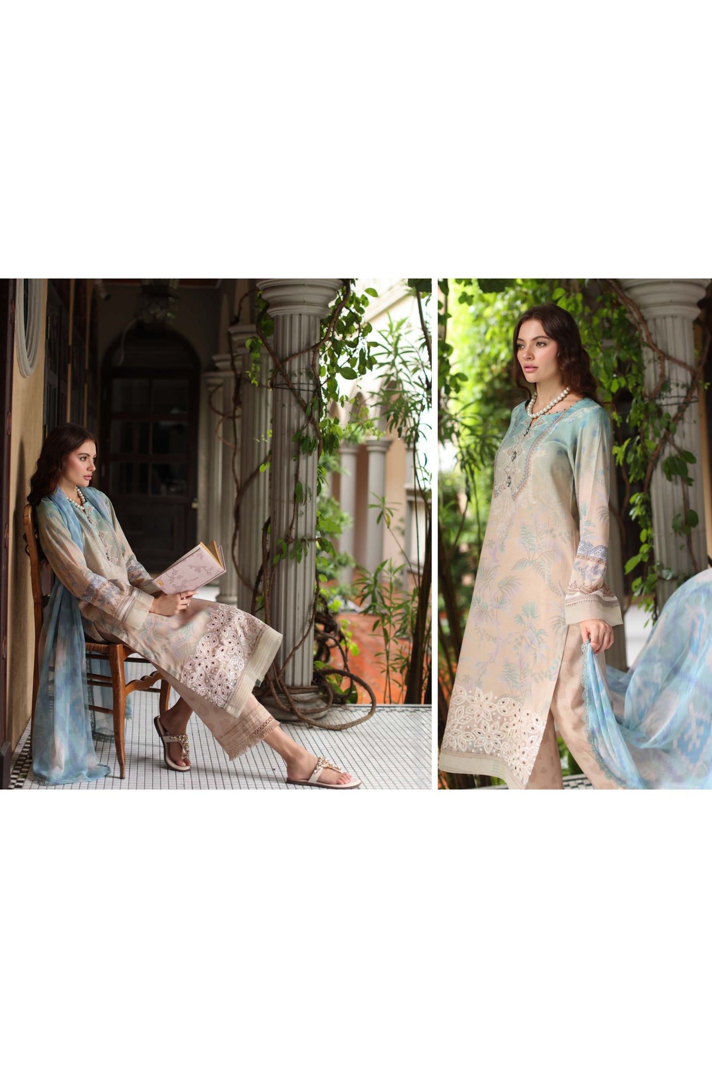 AAFREEN BY RIAZ ARTS CHIKANKARI EMBROIDERED LAWN 2025