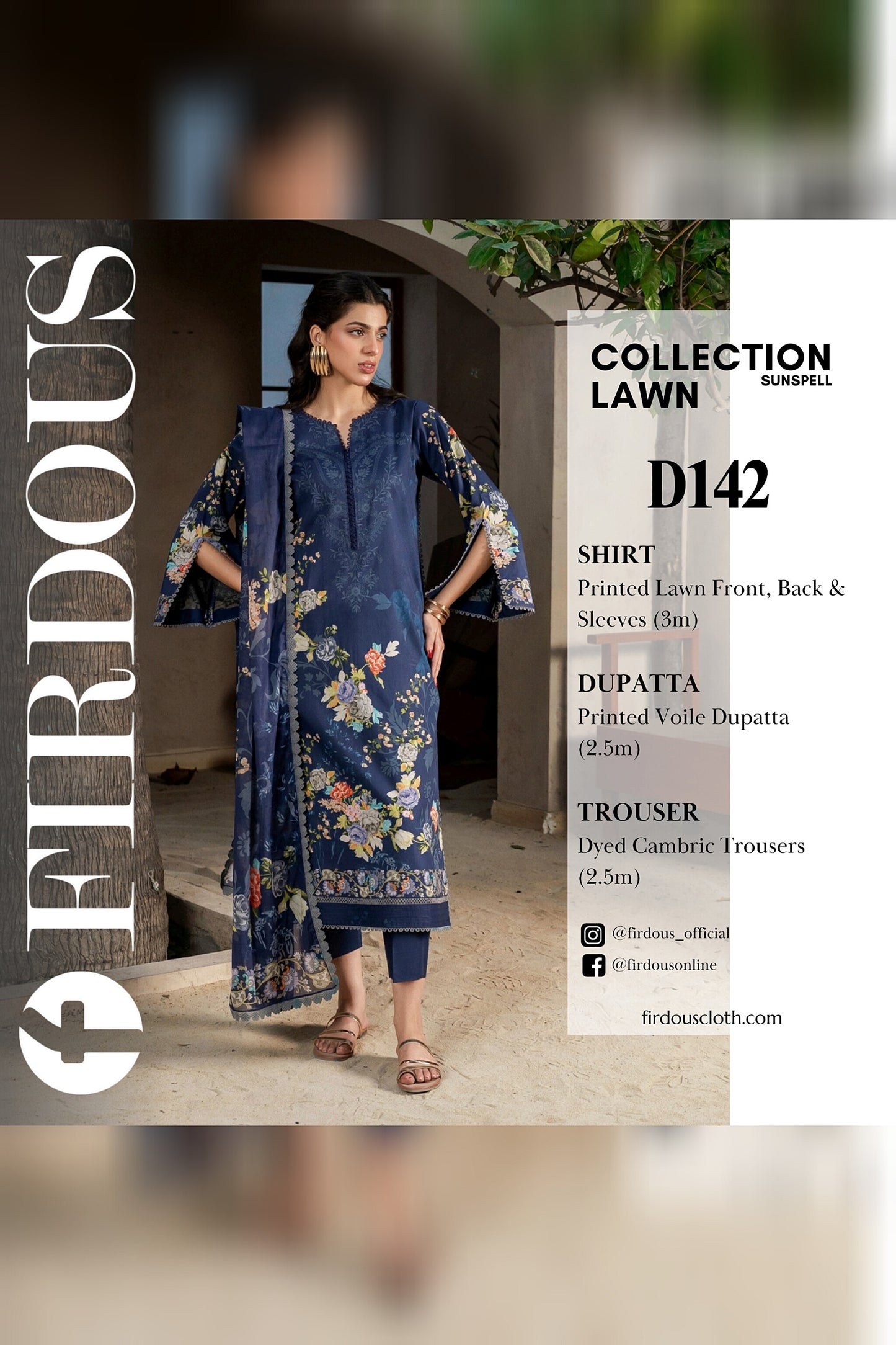 FIRDOUS SUNSPELL LAWN COLLECTION SUMMER 2025