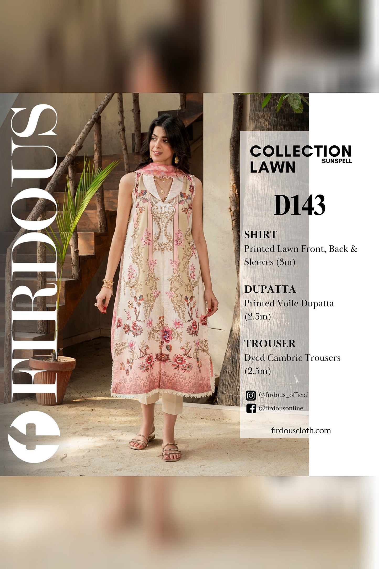 FIRDOUS SUNSPELL LAWN COLLECTION SUMMER 2025