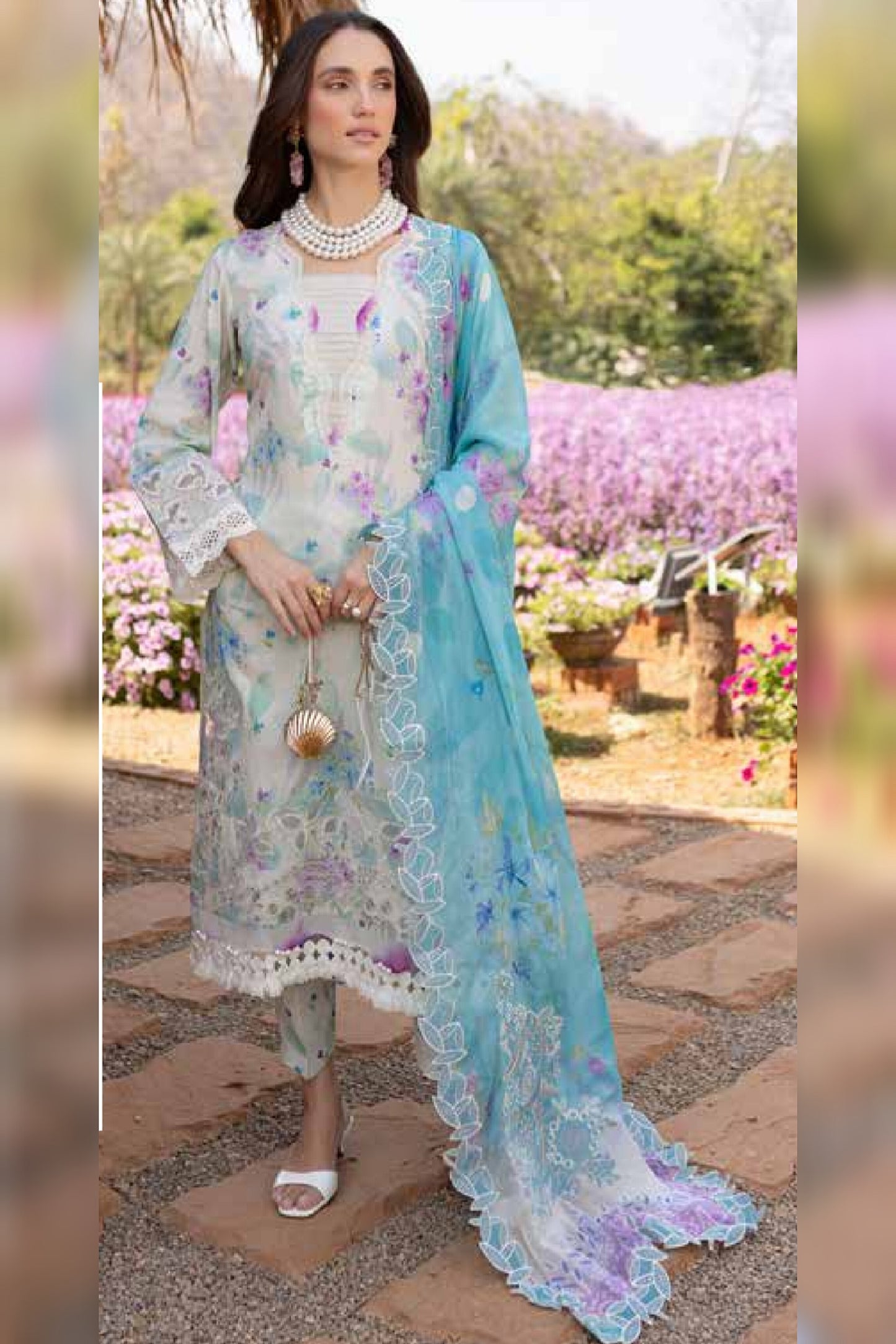 NUREH BLOOM LAWN PRINTED EMBROIDERED COLLECTION 2025