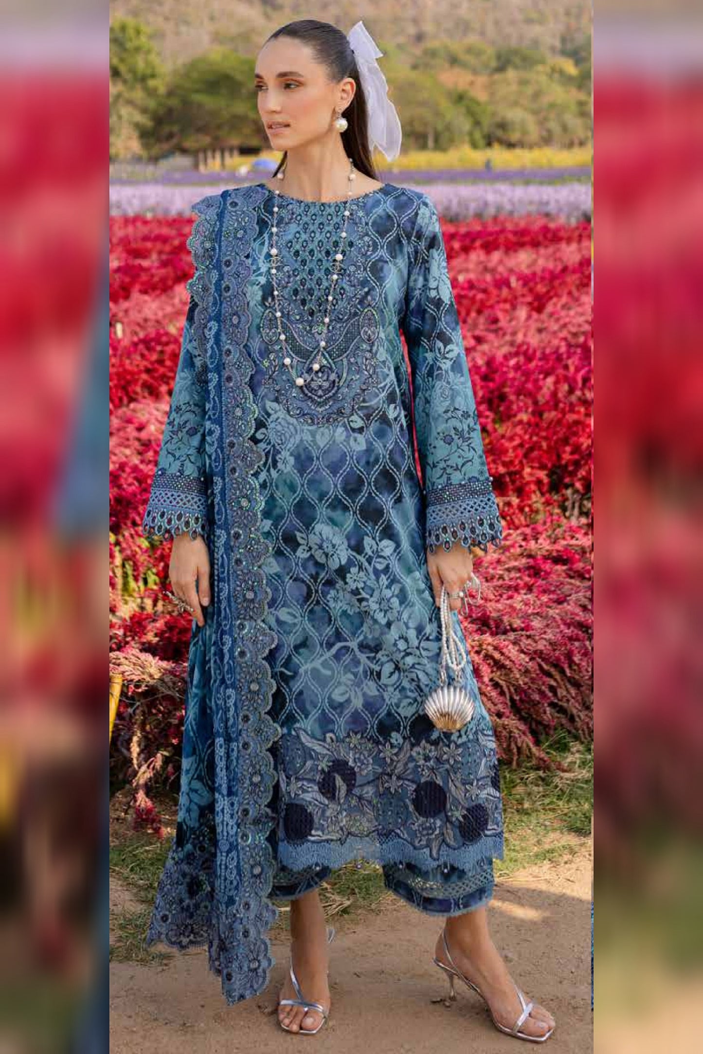 NUREH BLOOM LAWN PRINTED EMBROIDERED COLLECTION 2025