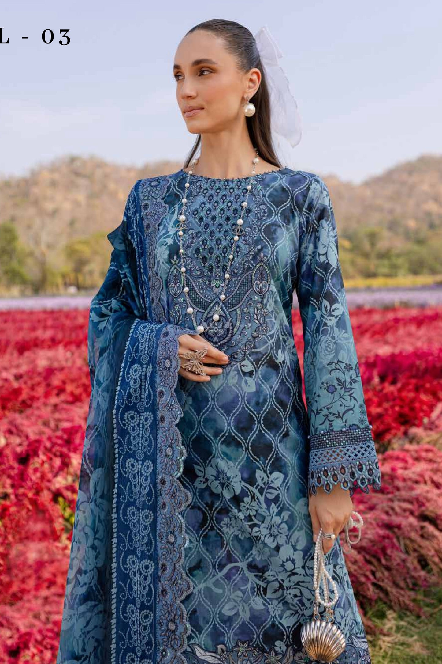 NUREH BLOOM LAWN PRINTED EMBROIDERED COLLECTION 2025