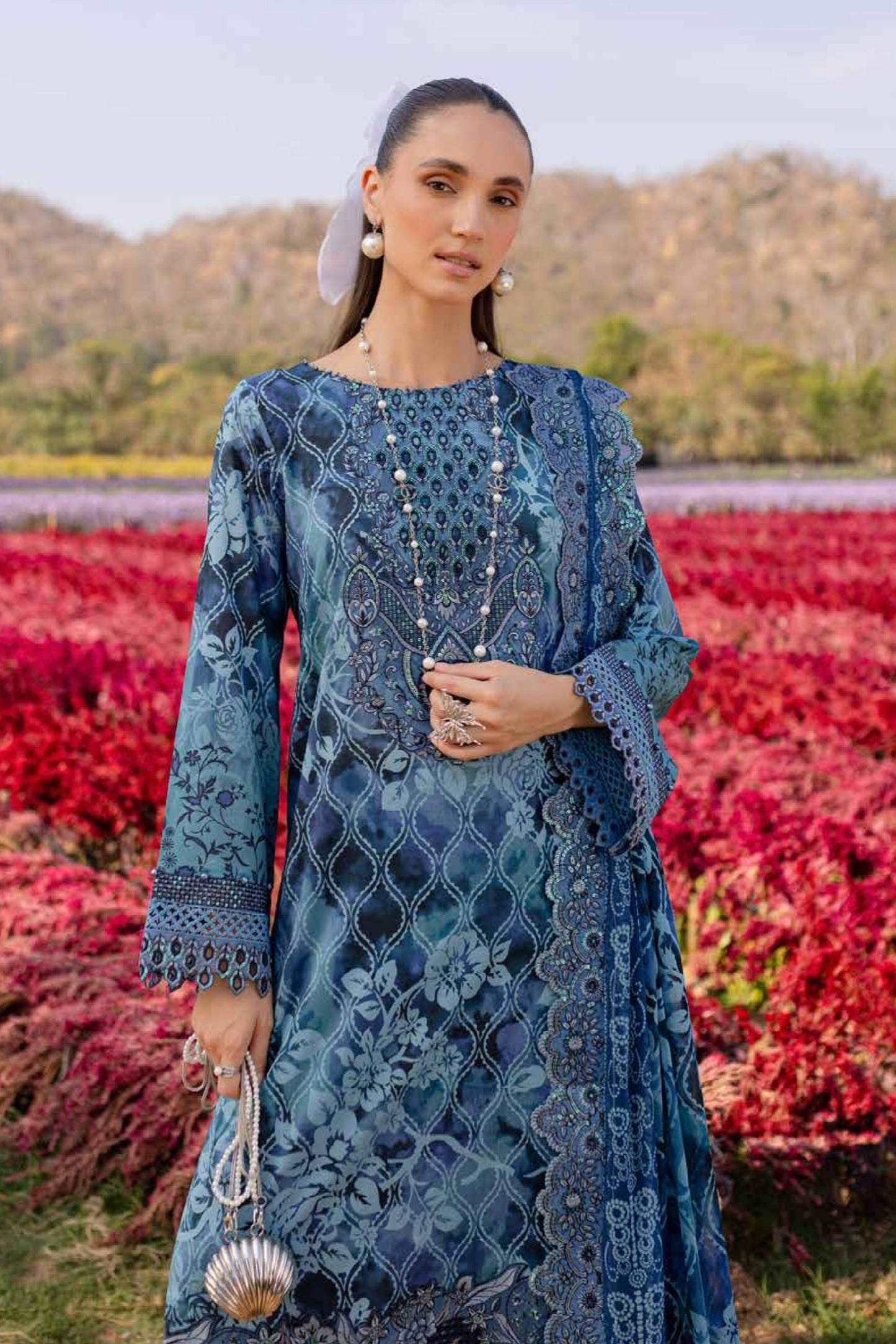 NUREH BLOOM LAWN PRINTED EMBROIDERED COLLECTION 2025