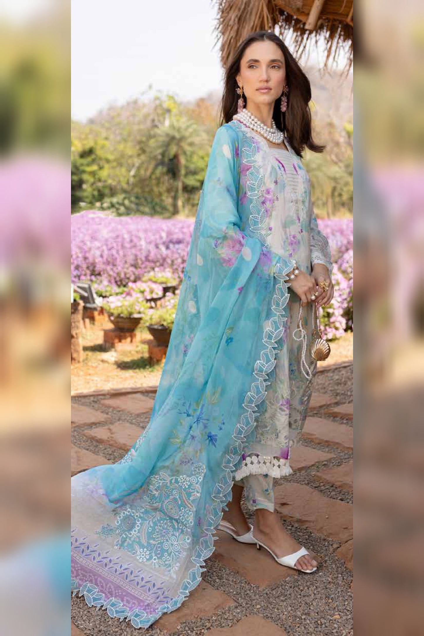 NUREH BLOOM LAWN PRINTED EMBROIDERED COLLECTION 2025