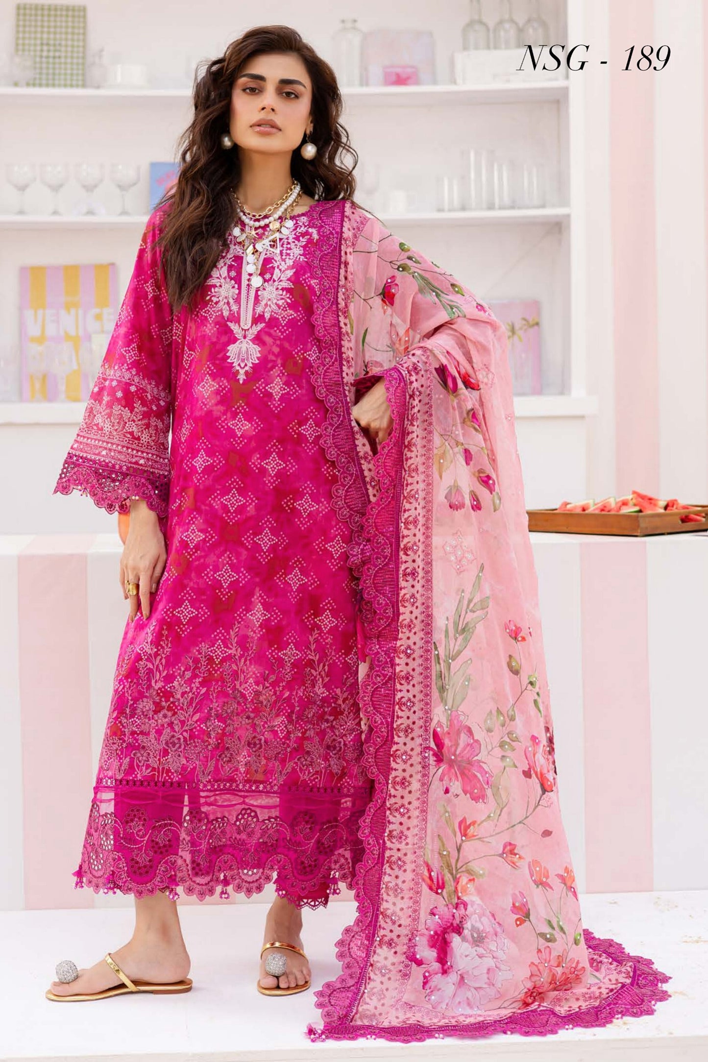 NUREH GARDENIA LAWN EMBROIDERED COLLECTION 2025