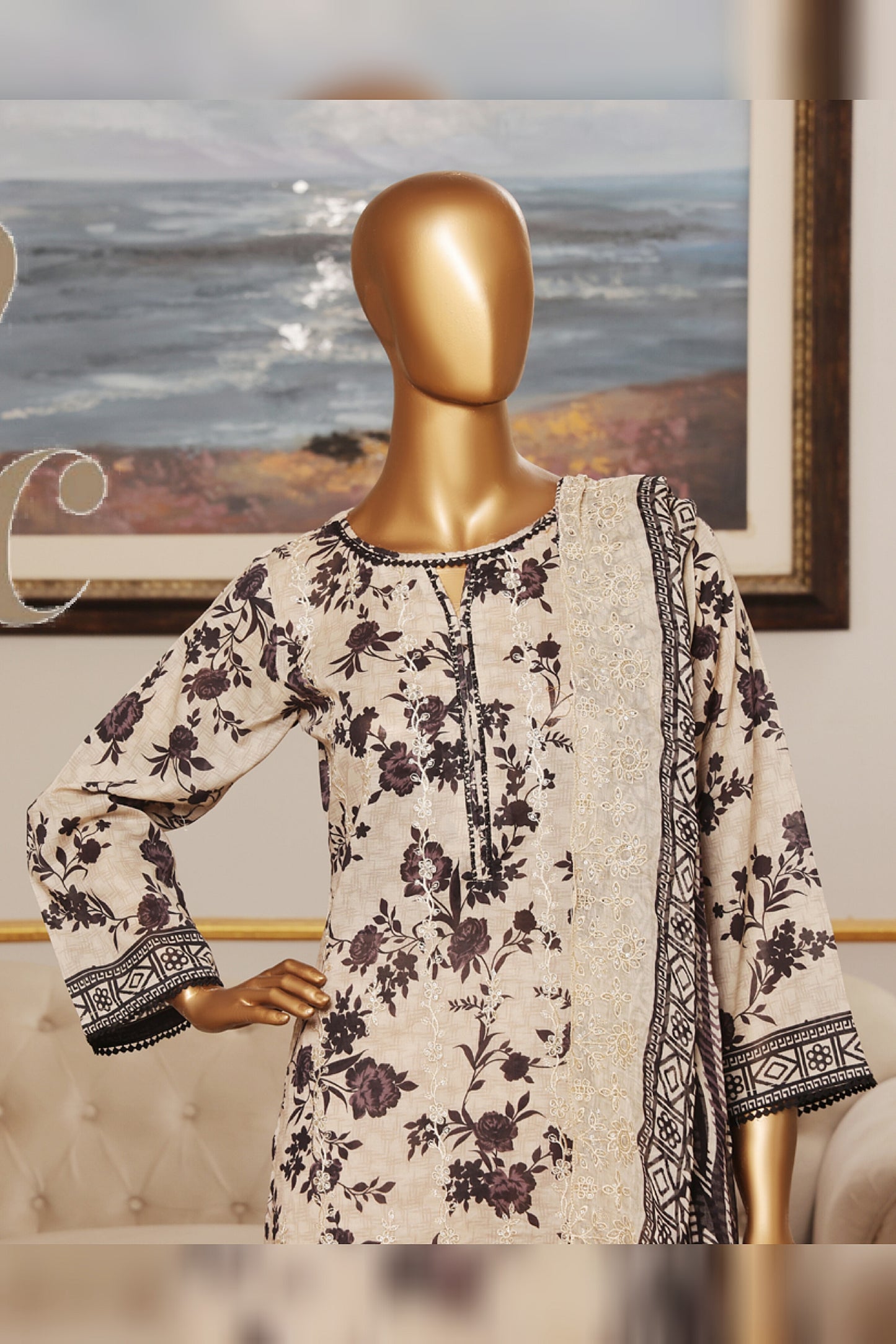 RIWAYAT PREMIUM EMBROIDERED LAWN WITH CHIFFON EMBROIDERED DUPATTA VOL 13 2025