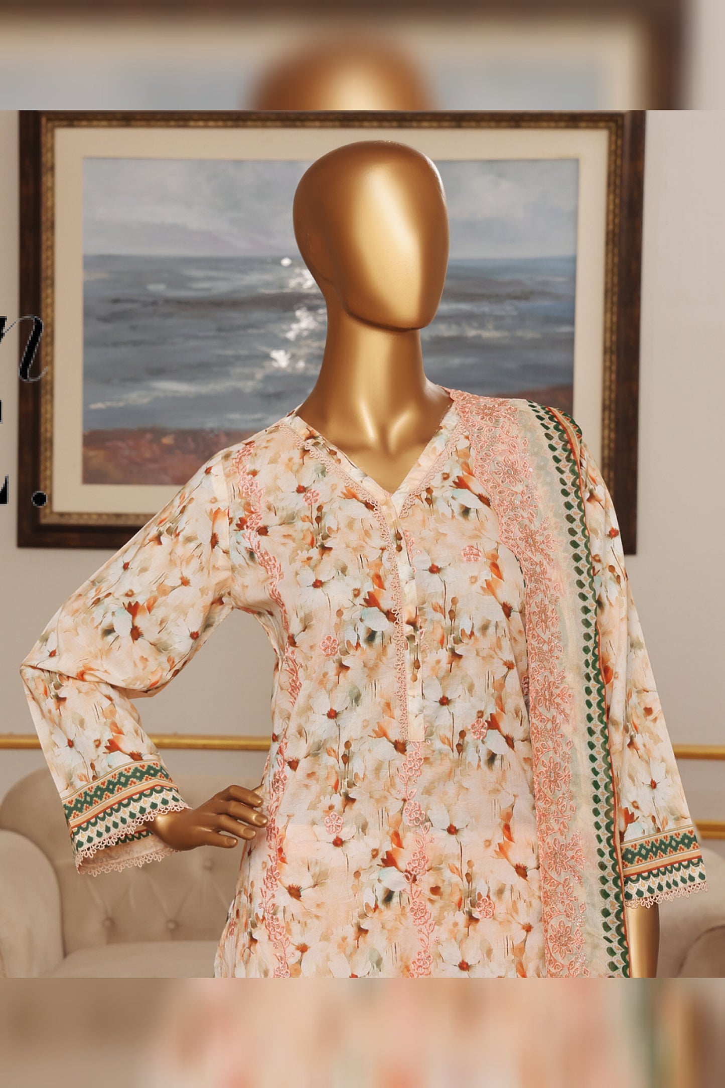 RIWAYAT PREMIUM EMBROIDERED LAWN WITH CHIFFON EMBROIDERED DUPATTA VOL 13 2025