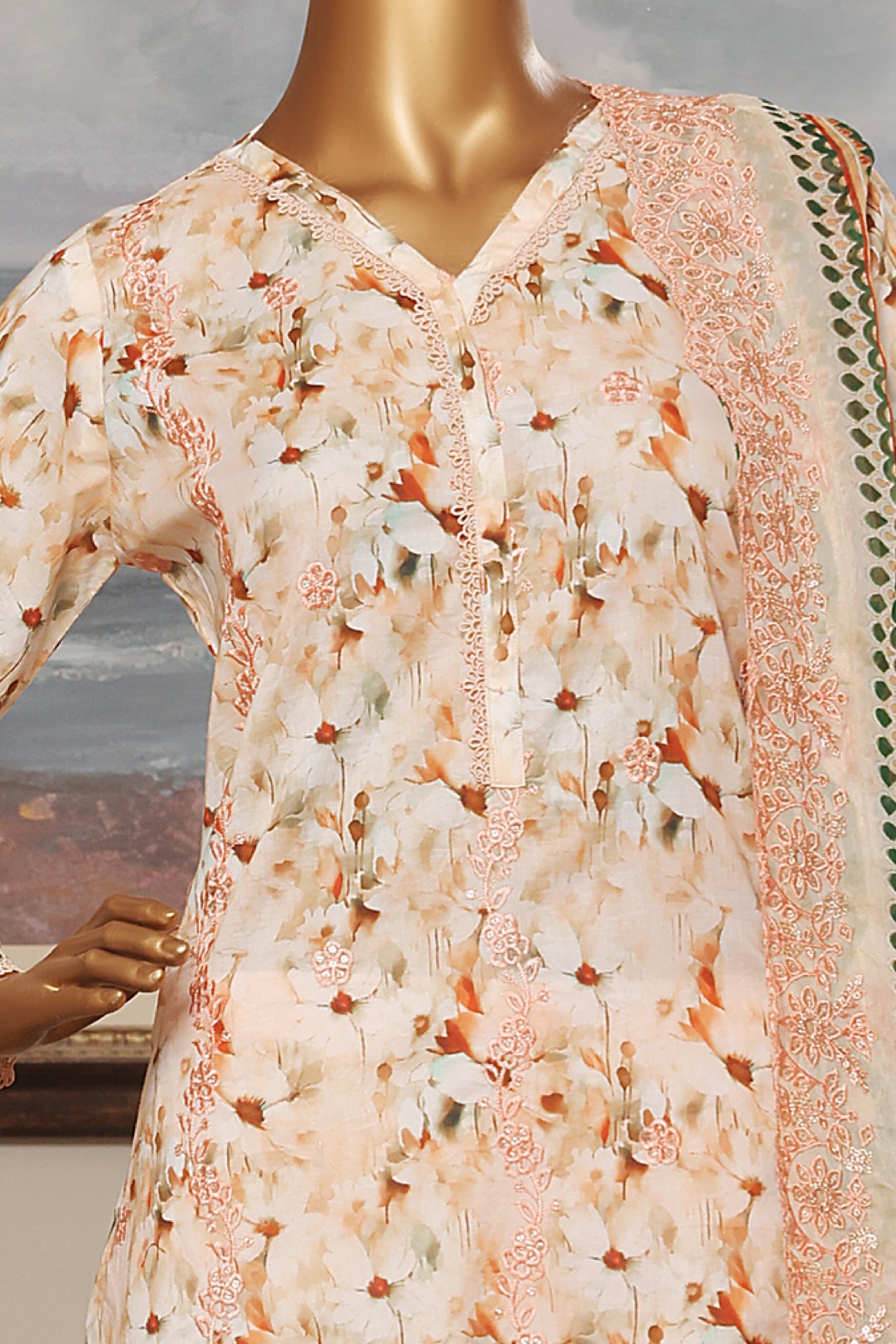 RIWAYAT PREMIUM EMBROIDERED LAWN WITH CHIFFON EMBROIDERED DUPATTA VOL 13 2025