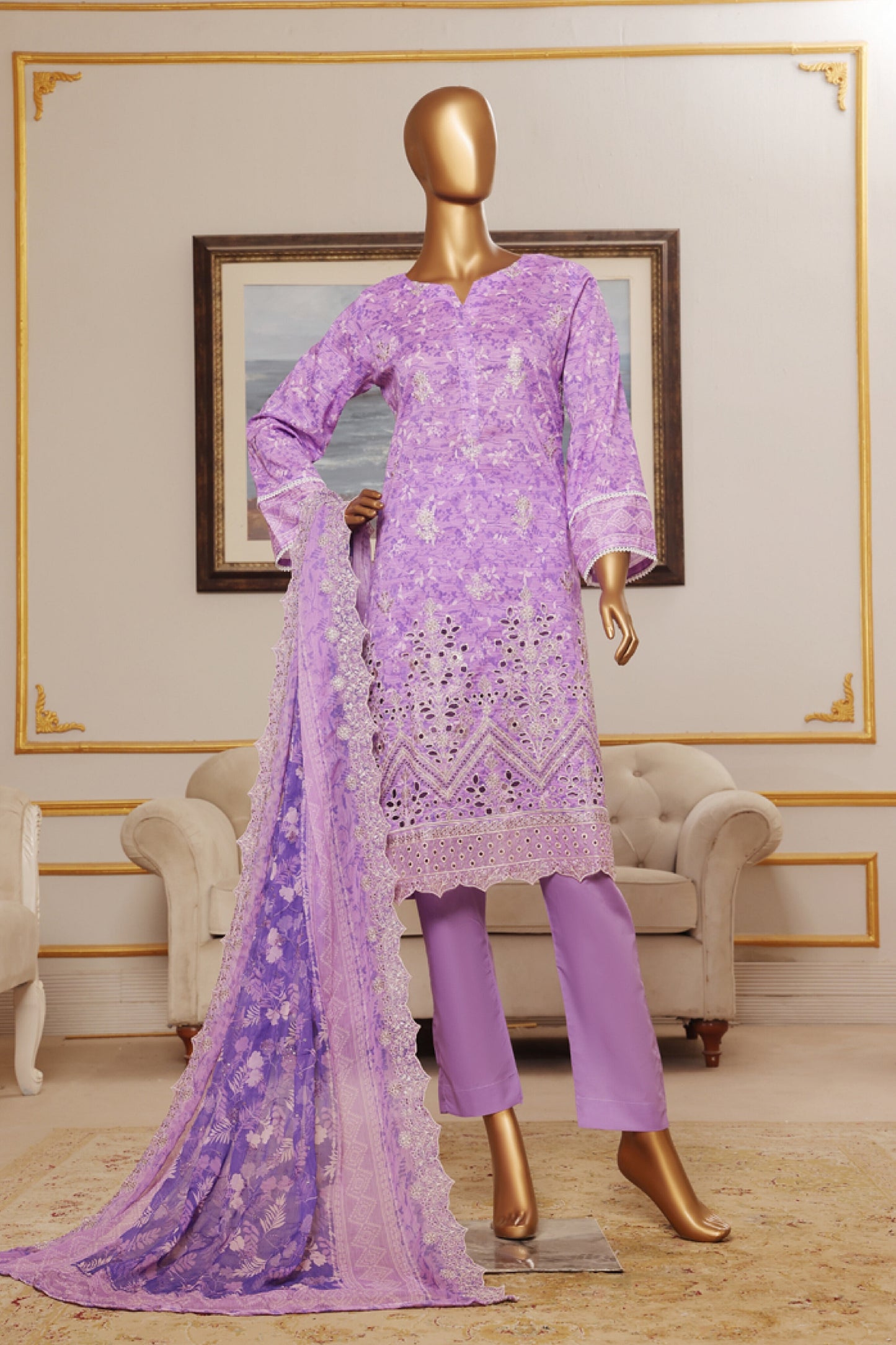 RIWAYAT PREMIUM EMBROIDERED LAWN WITH CHIFFON EMBROIDERED DUPATTA VOL 13 2025
