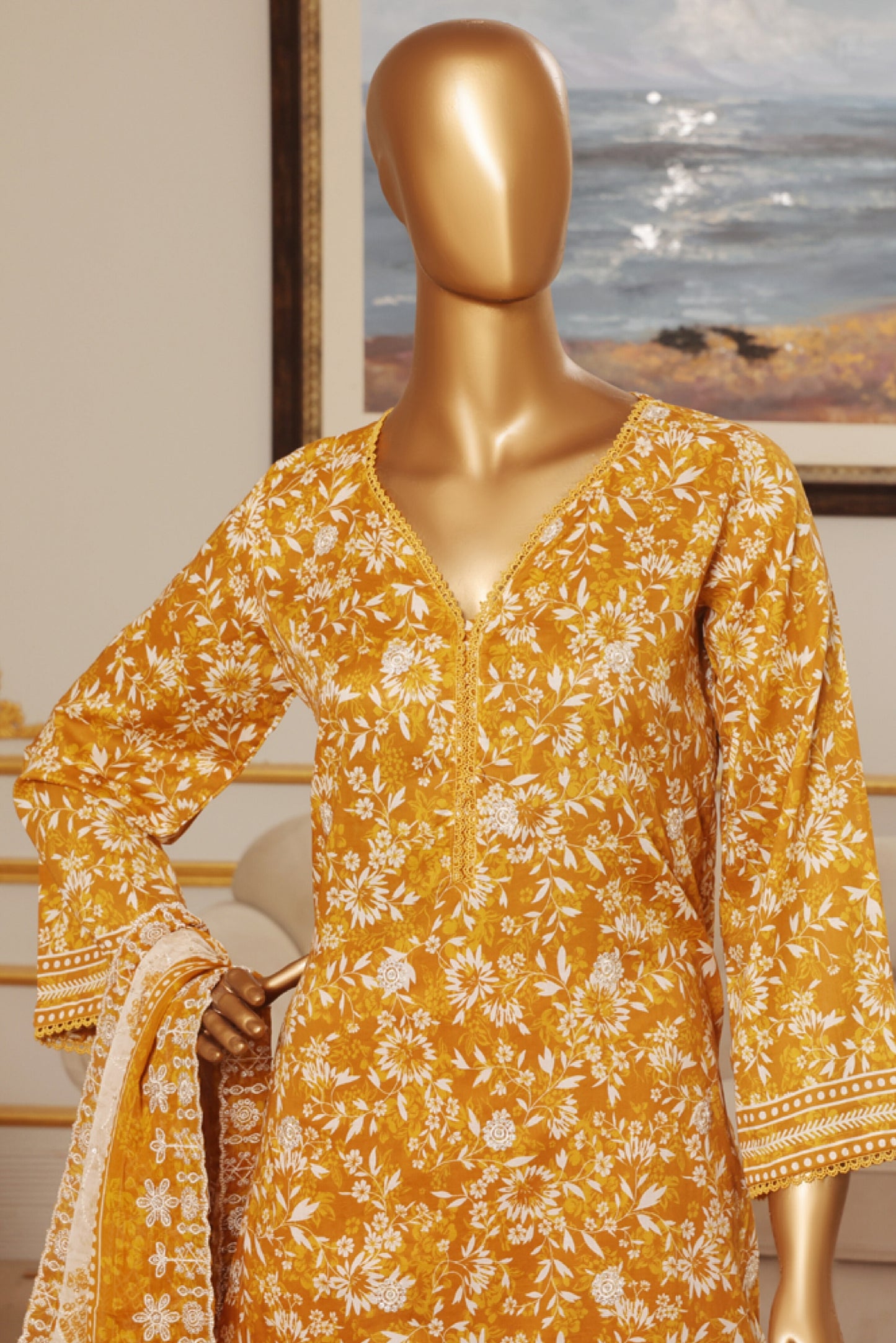 RIWAYAT PREMIUM EMBROIDERED LAWN WITH CHIFFON EMBROIDERED DUPATTA VOL 13 2025