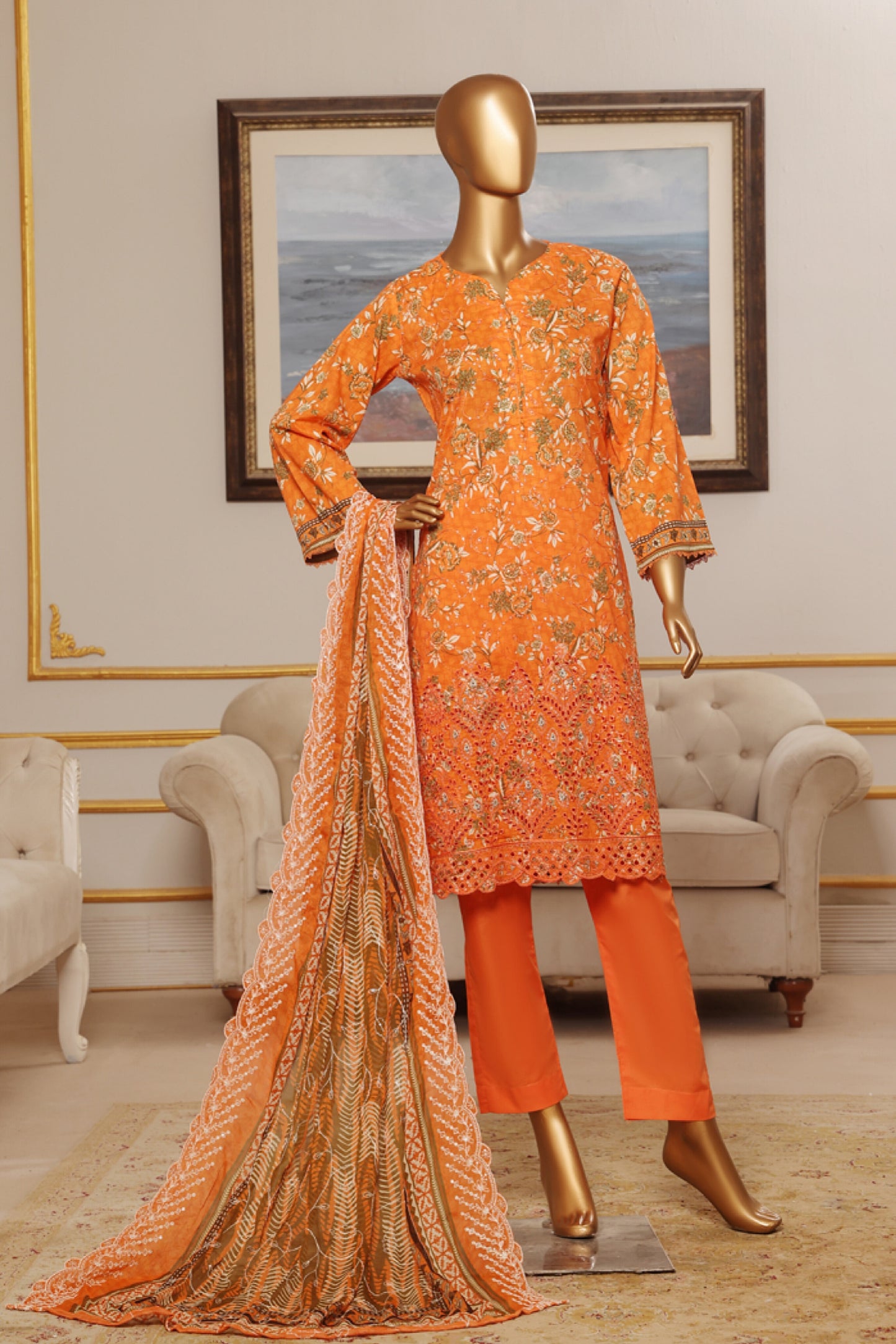 RIWAYAT PREMIUM EMBROIDERED LAWN WITH CHIFFON EMBROIDERED DUPATTA VOL 13 2025