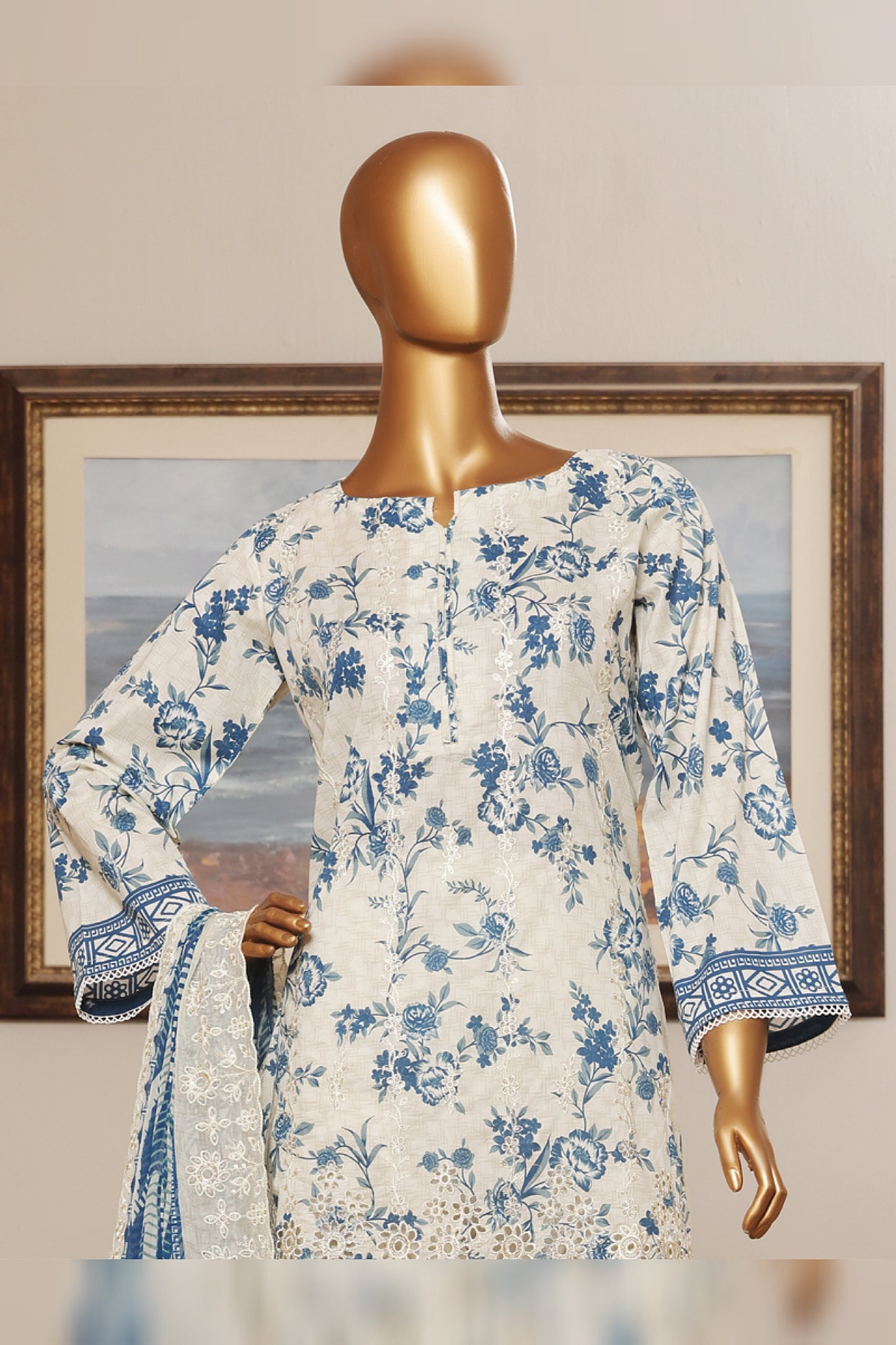 RIWAYAT PREMIUM EMBROIDERED LAWN WITH CHIFFON EMBROIDERED DUPATTA VOL 13 2025