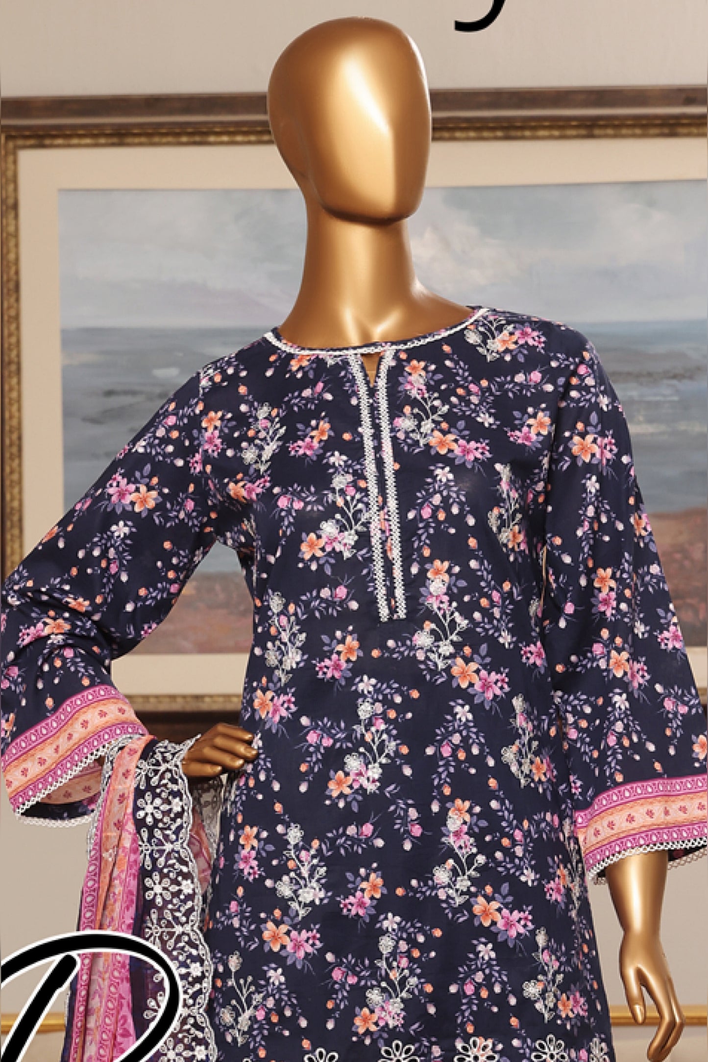RIWAYAT PREMIUM EMBROIDERED LAWN WITH CHIFFON EMBROIDERED DUPATTA VOL 13 2025