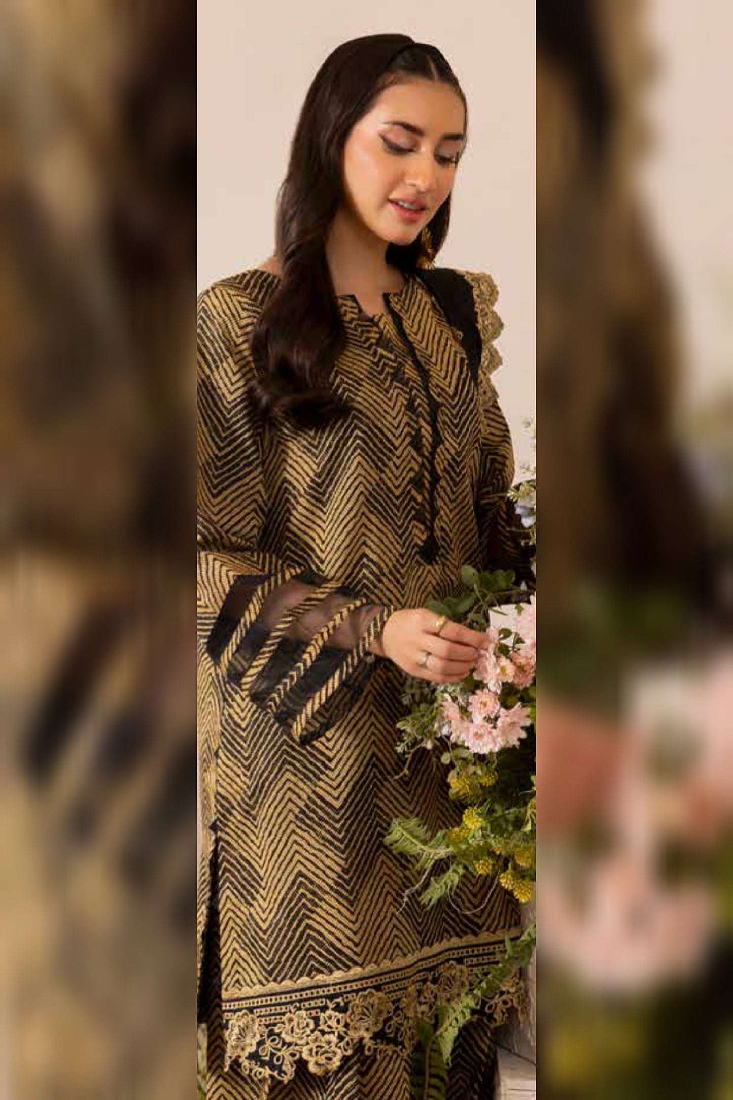 CHARIZMA BASICS EMBROIDERED LAWN WITH EMBROIDERED LAWN DUPATTA 2025