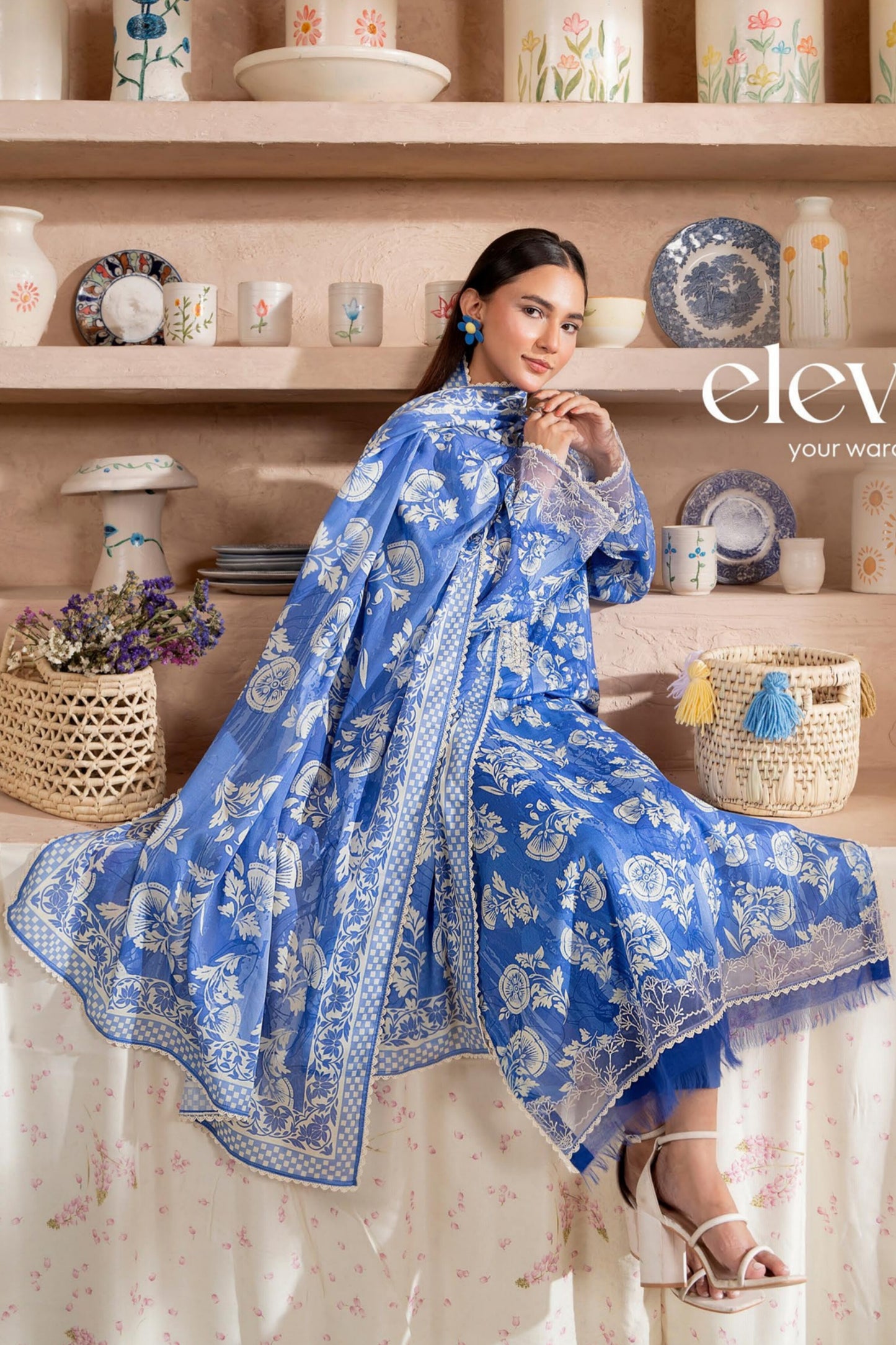 SAYA BY BRENISH LAWN EMBROIDERED COLLECTION 2025
