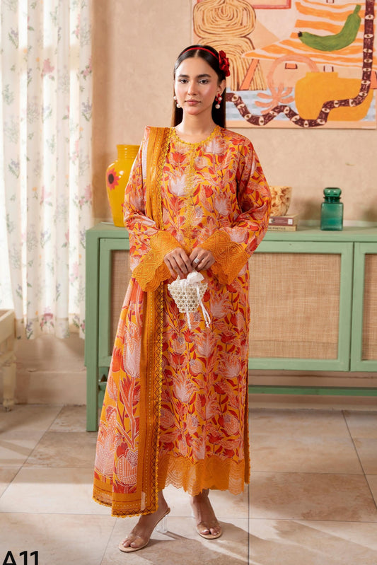 SAYA BY BRENISH LAWN EMBROIDERED COLLECTION 2025