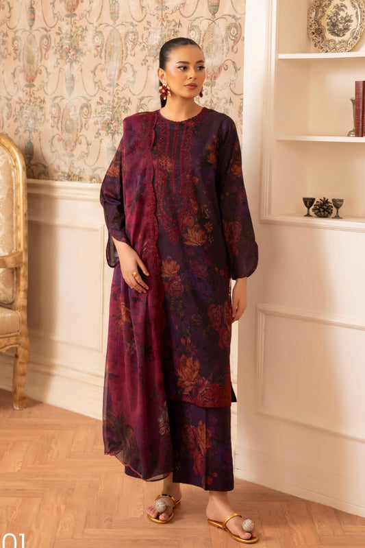 *GULLJEE ZIVA PREMIUM LAWN EMBROIDERED EDIT 2025 6