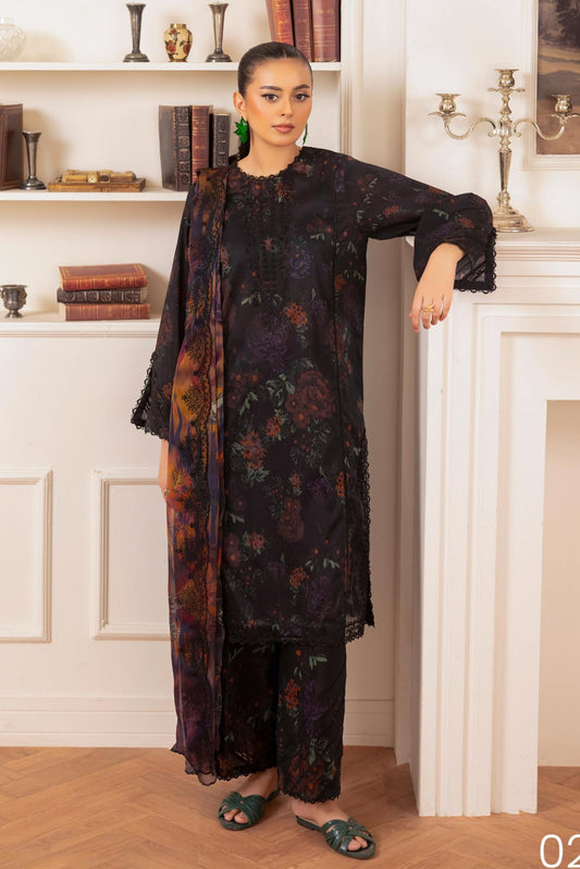 GULLJEE ZIVA PREMIUM LAWN EMBROIDERED EDIT 2025 2