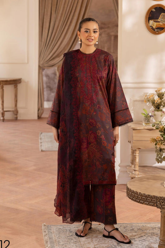 GULLJEE ZIVA PREMIUM LAWN EMBROIDERED EDIT 2025 5